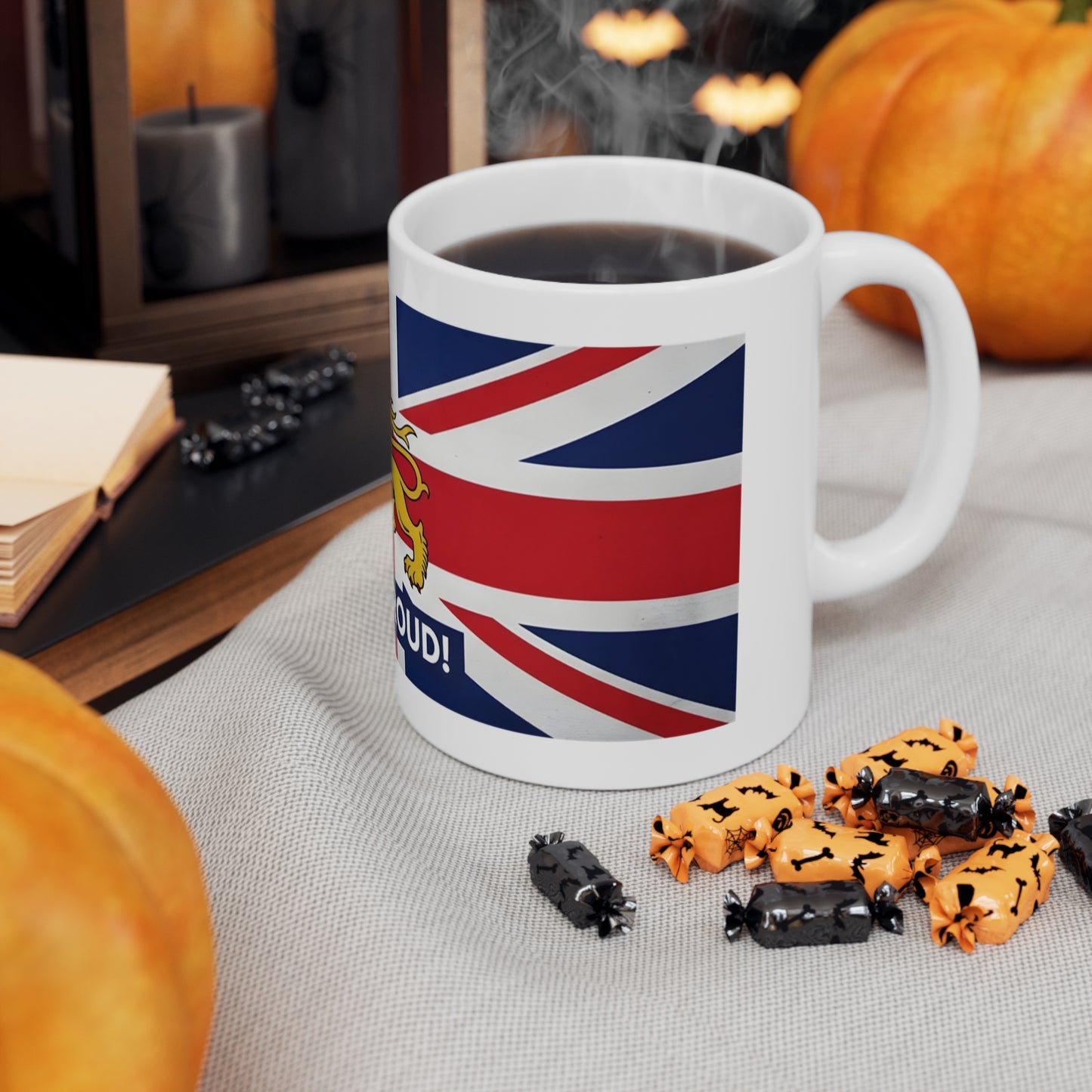 Union Jack Stand Proud Ceramic Mug for Tea or Coffee Lovers, British Pride