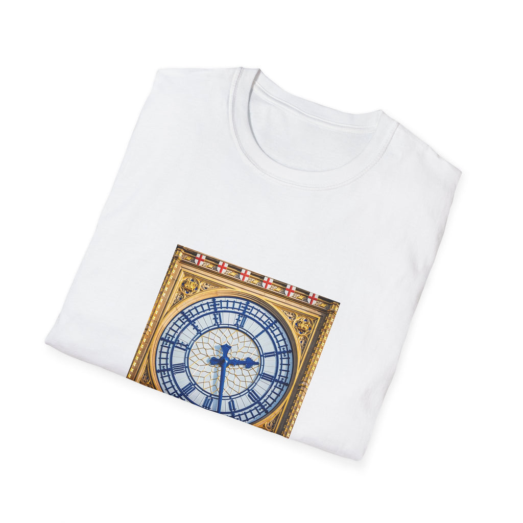 Big Ben Clock Face T-Shirt | London Landmark, Vintage Clock Illustration