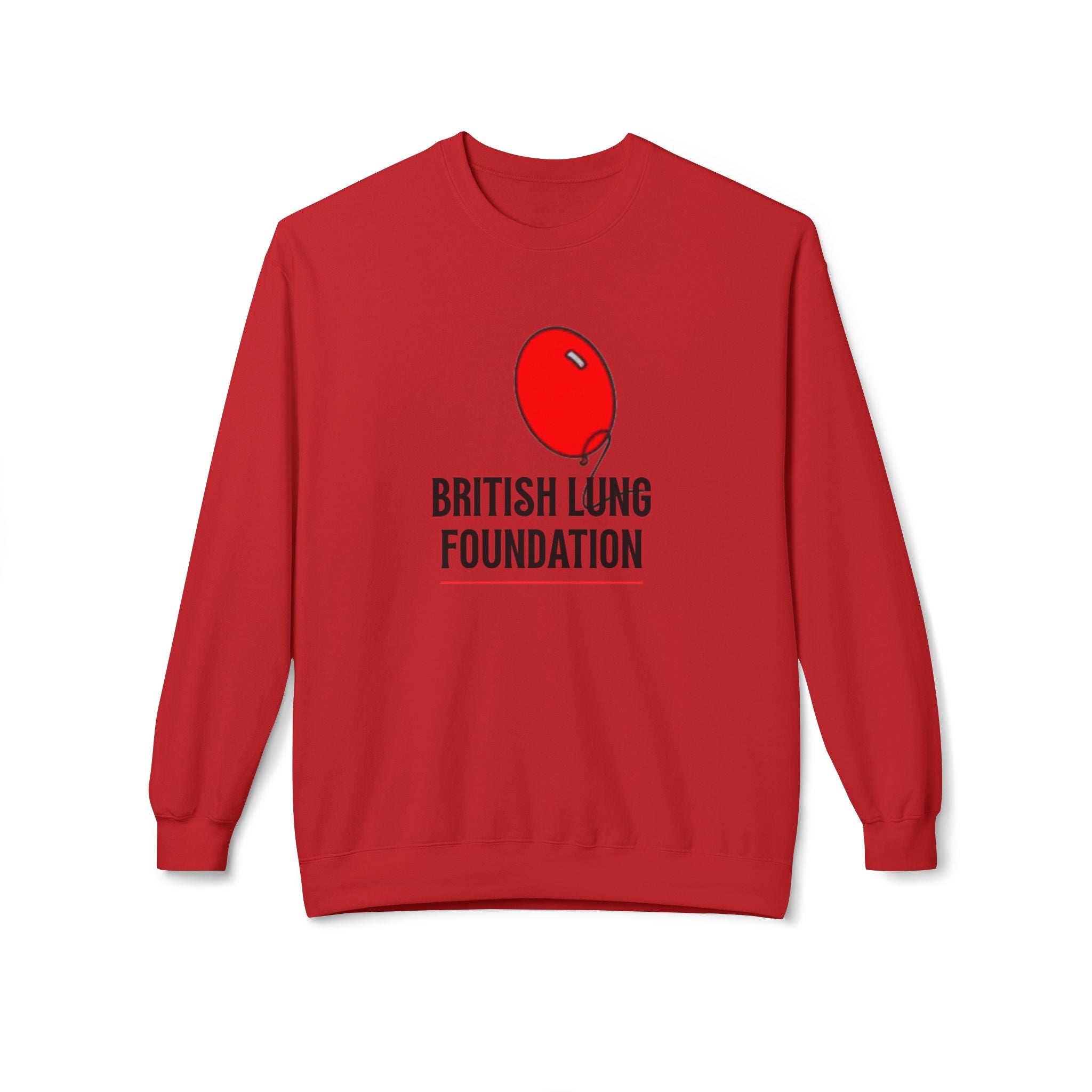 British Lung Foundation balloon logo Sweatshirt | charity lung health as worn by the late Princess Diana
