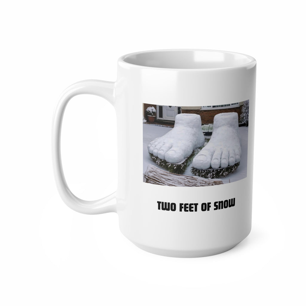 Two Feet of Snow mug | Ceramic Coffee Cup | Funny Snow Mug
