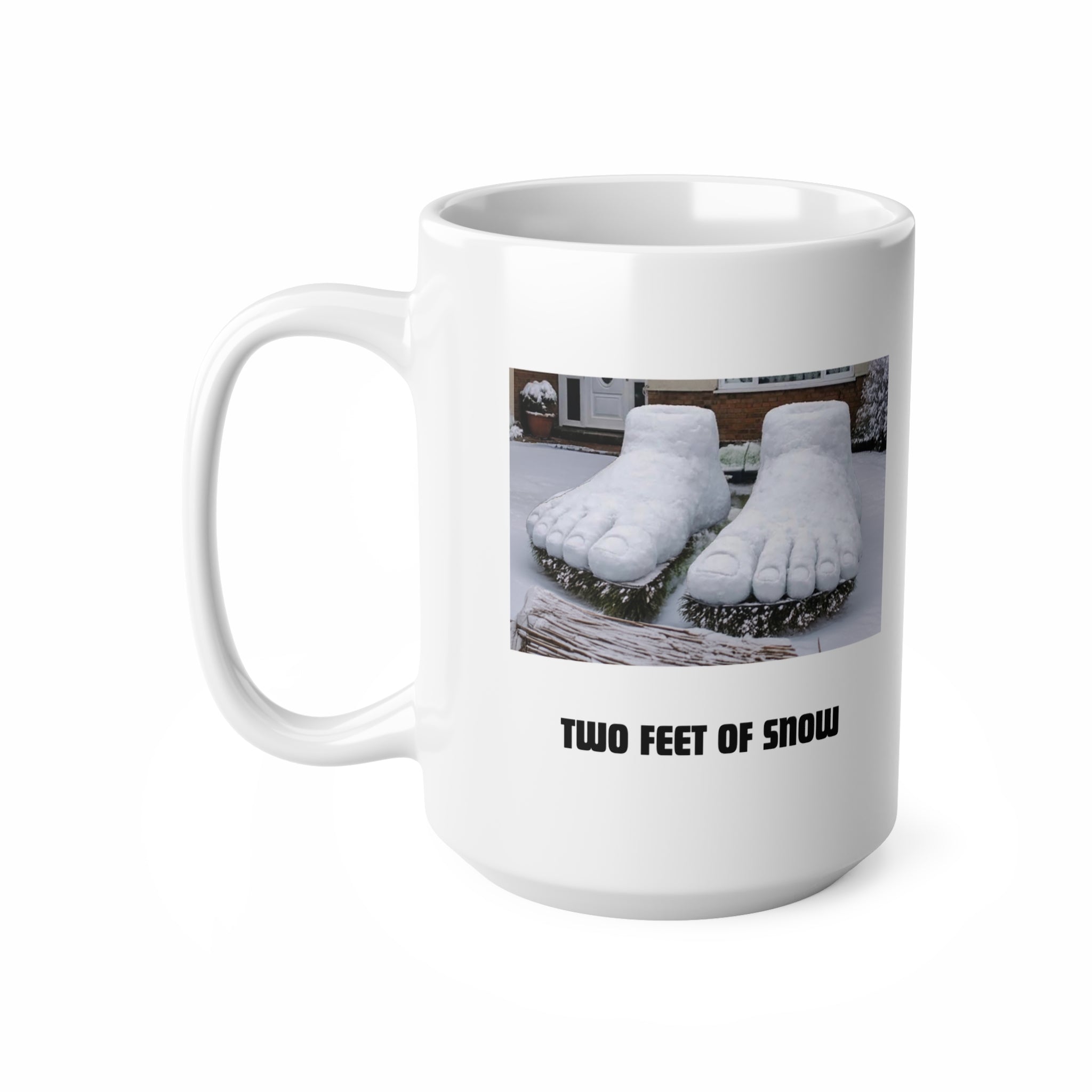 Two Feet of Snow mug | Ceramic Coffee Cup | Funny Snow Mug