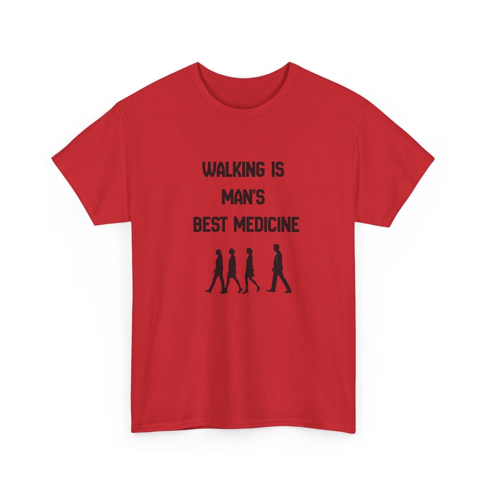 Hippocrates 'Walking Is Man's Best Medicine' T-Shirt — Fitness & Wellness Graphic Tee