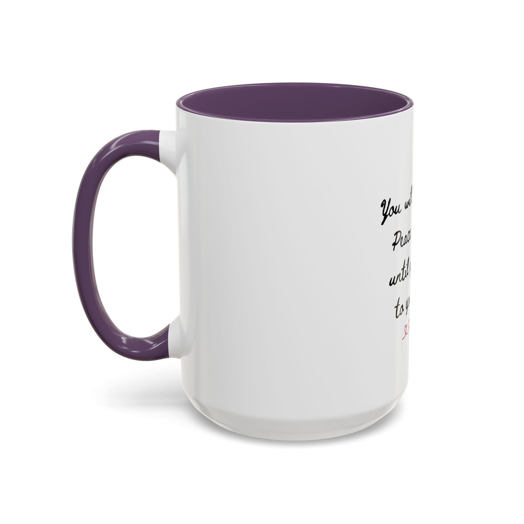 Listen to Your Heart Quote Coffee Mug | Heart Script Accent Mug | Inspirational Ceramic Cup Gift 11oz 15oz