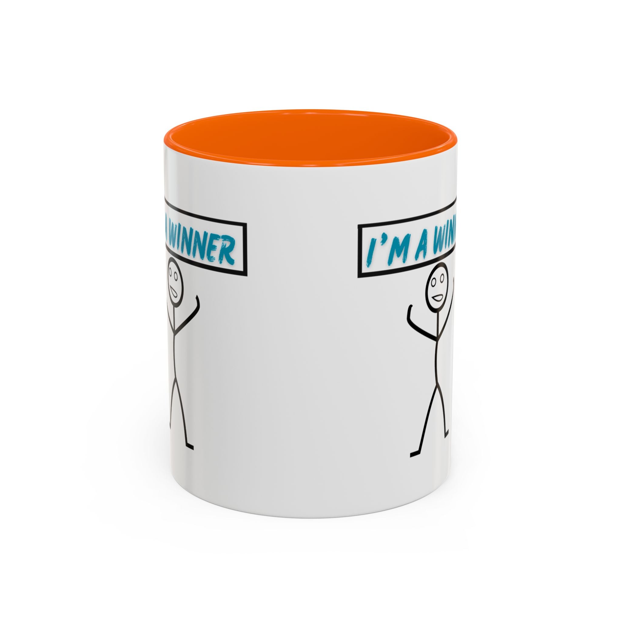 I'm a Winner Accent Coffee Mug — Funny Motivational 11/15oz