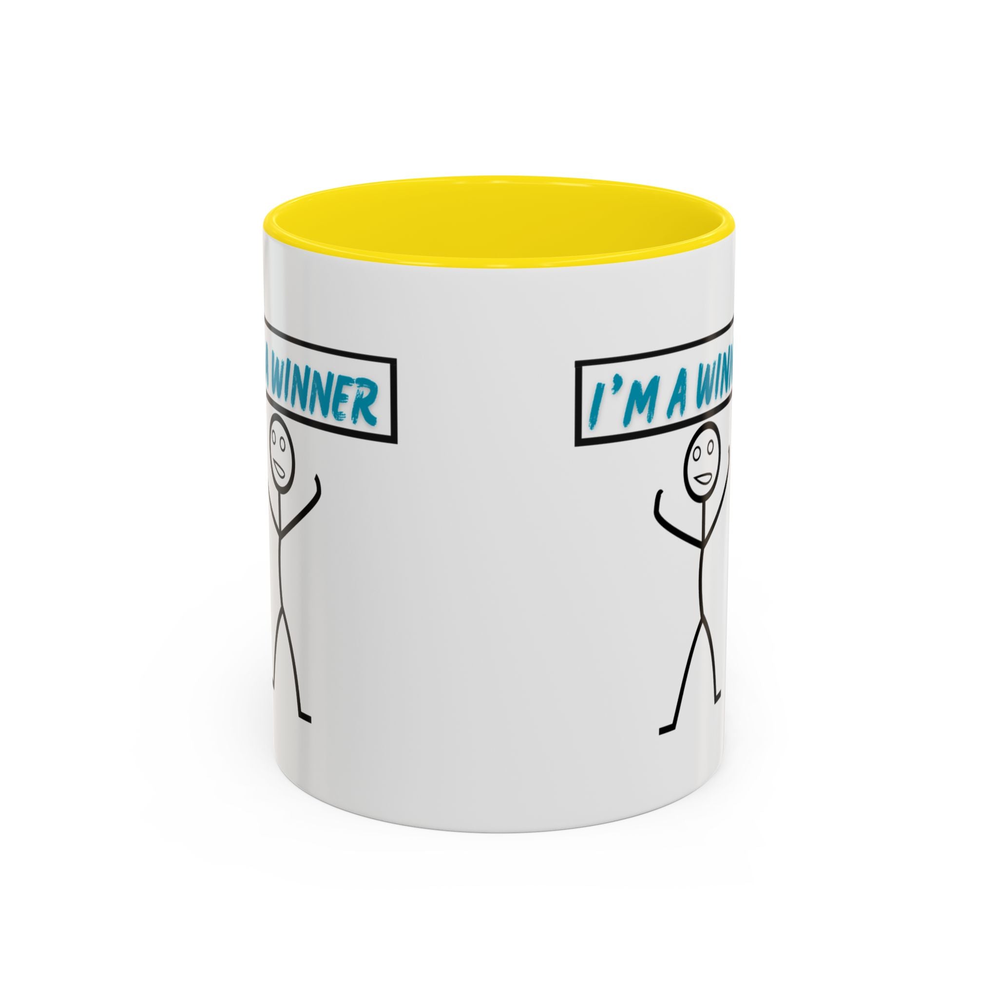 I'm a Winner Accent Coffee Mug — Funny Motivational 11/15oz
