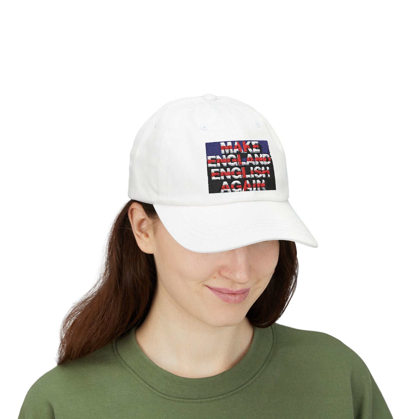 Classic Dad Cap with 'Make England English Again' Design | Perfect Gift for Fathers, Casual Wear, Outdoor Activities, Unisex Style,