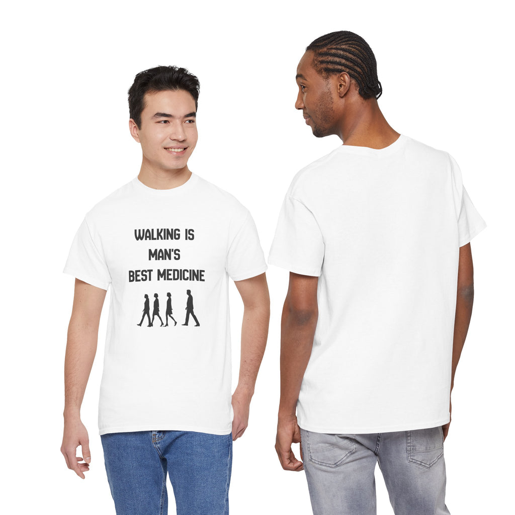 Hippocrates 'Walking Is Man's Best Medicine' T-Shirt — Fitness & Wellness Graphic Tee