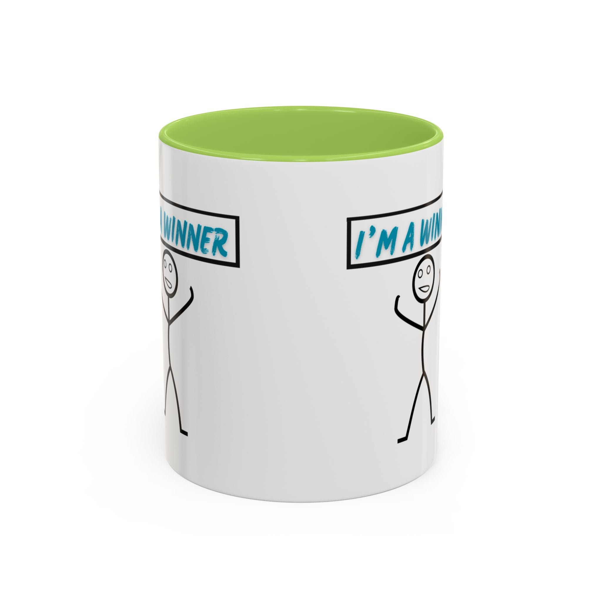 I'm a Winner Accent Coffee Mug — Funny Motivational 11/15oz