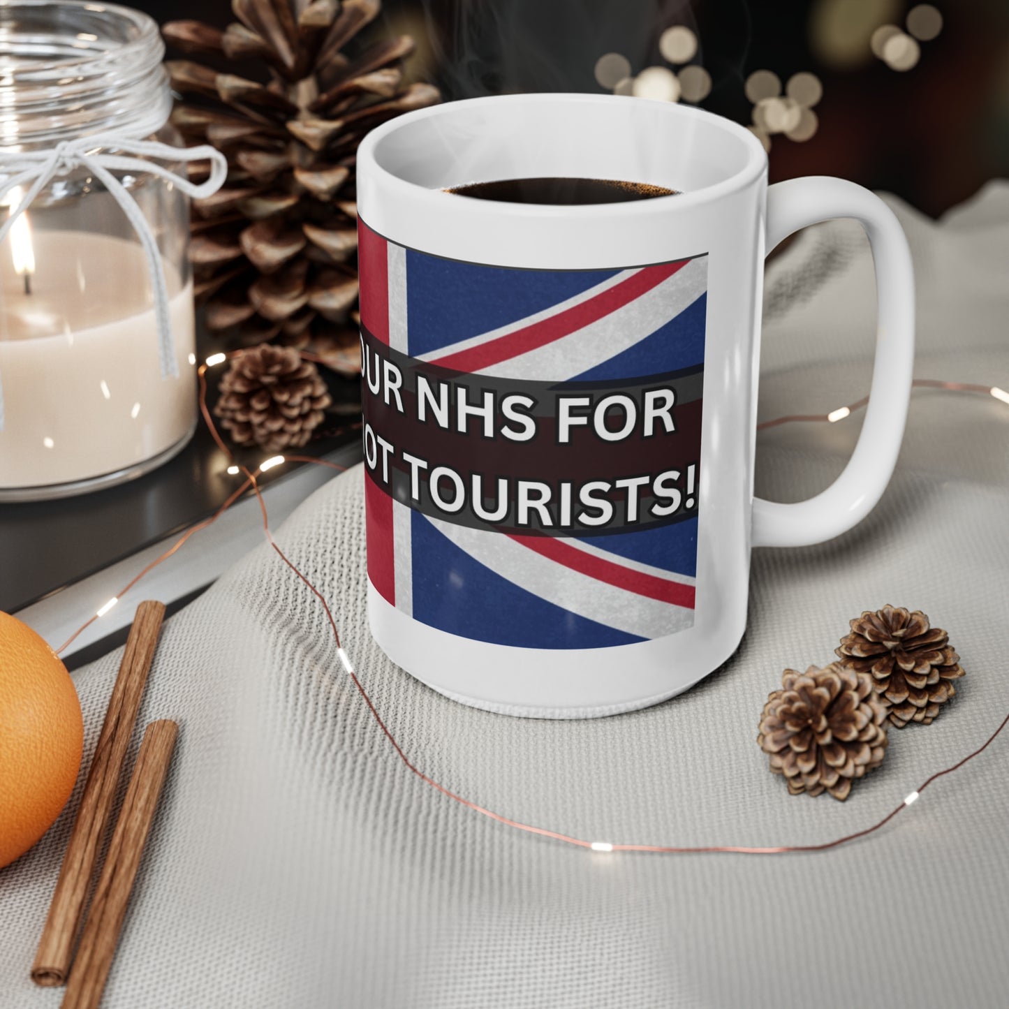 Protect Our NHS, Ideal for Citizens, Patriotic Coffee Mug - Political Gifts, Tea Lovers, Home Decor, Office Use, Father's Day