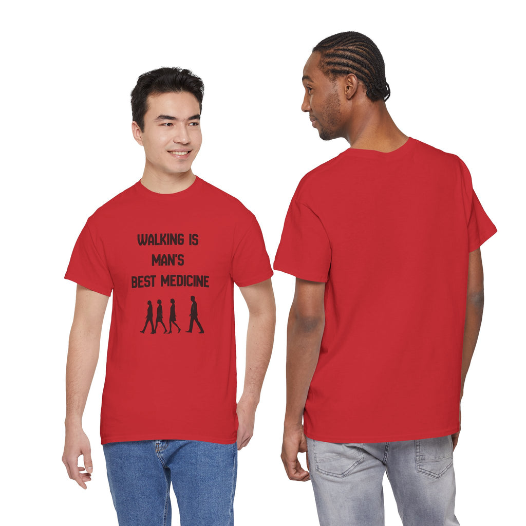Hippocrates 'Walking Is Man's Best Medicine' T-Shirt — Fitness & Wellness Graphic Tee