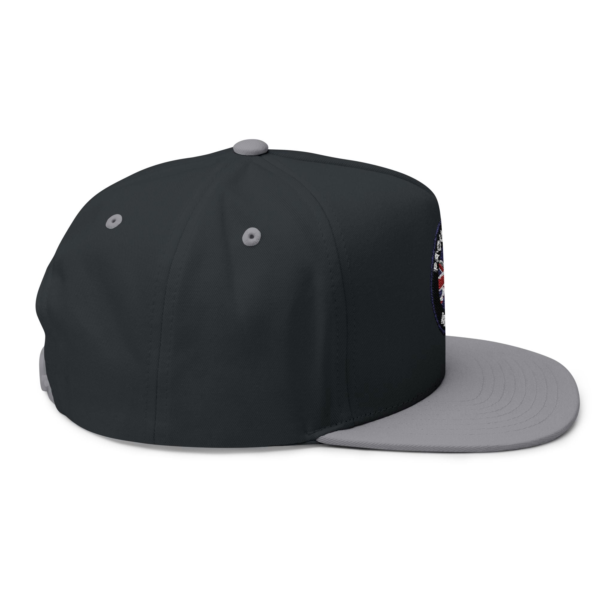 Proud to Be British embroidered patch Flat Bill Cap | Union Jack snapback