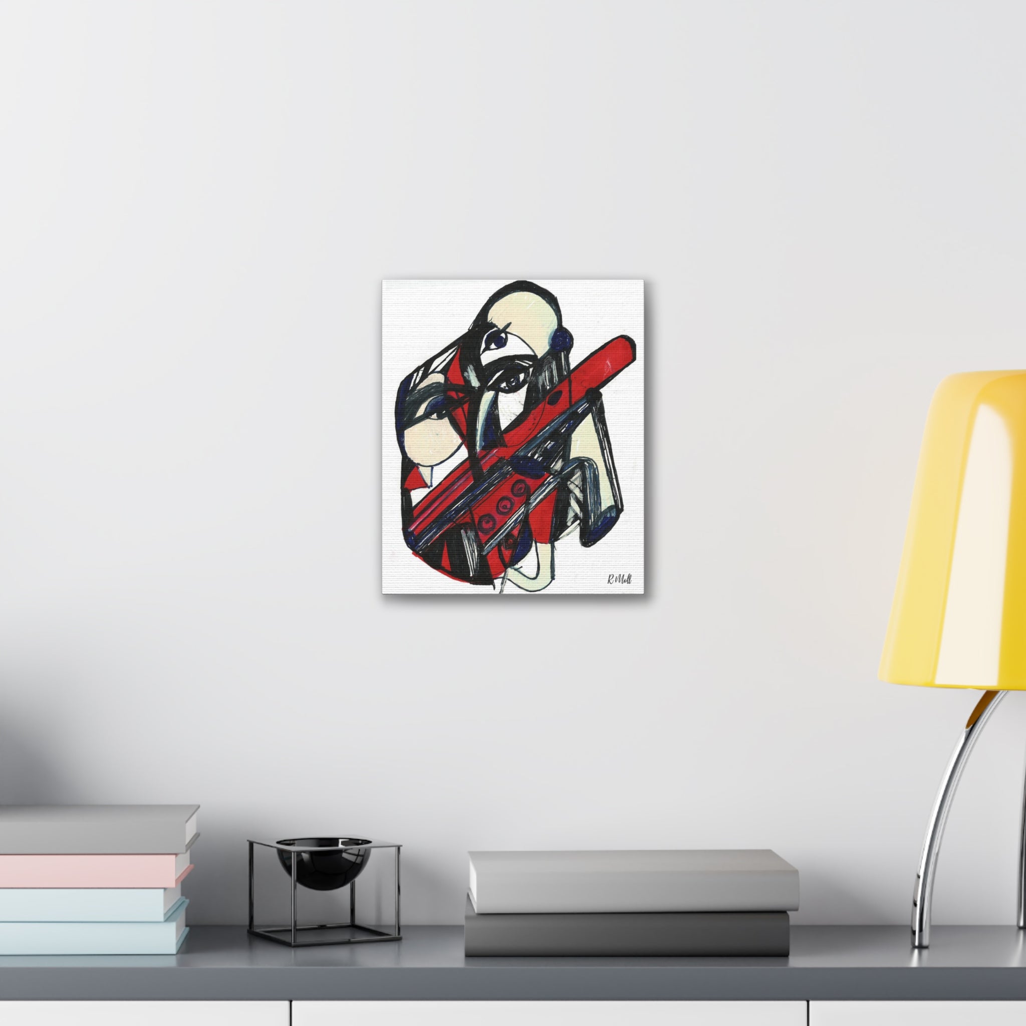 Chainsaw Horror Movie Art Canvas | Halloween Gothic Scary Wall Decor, Canvas Art