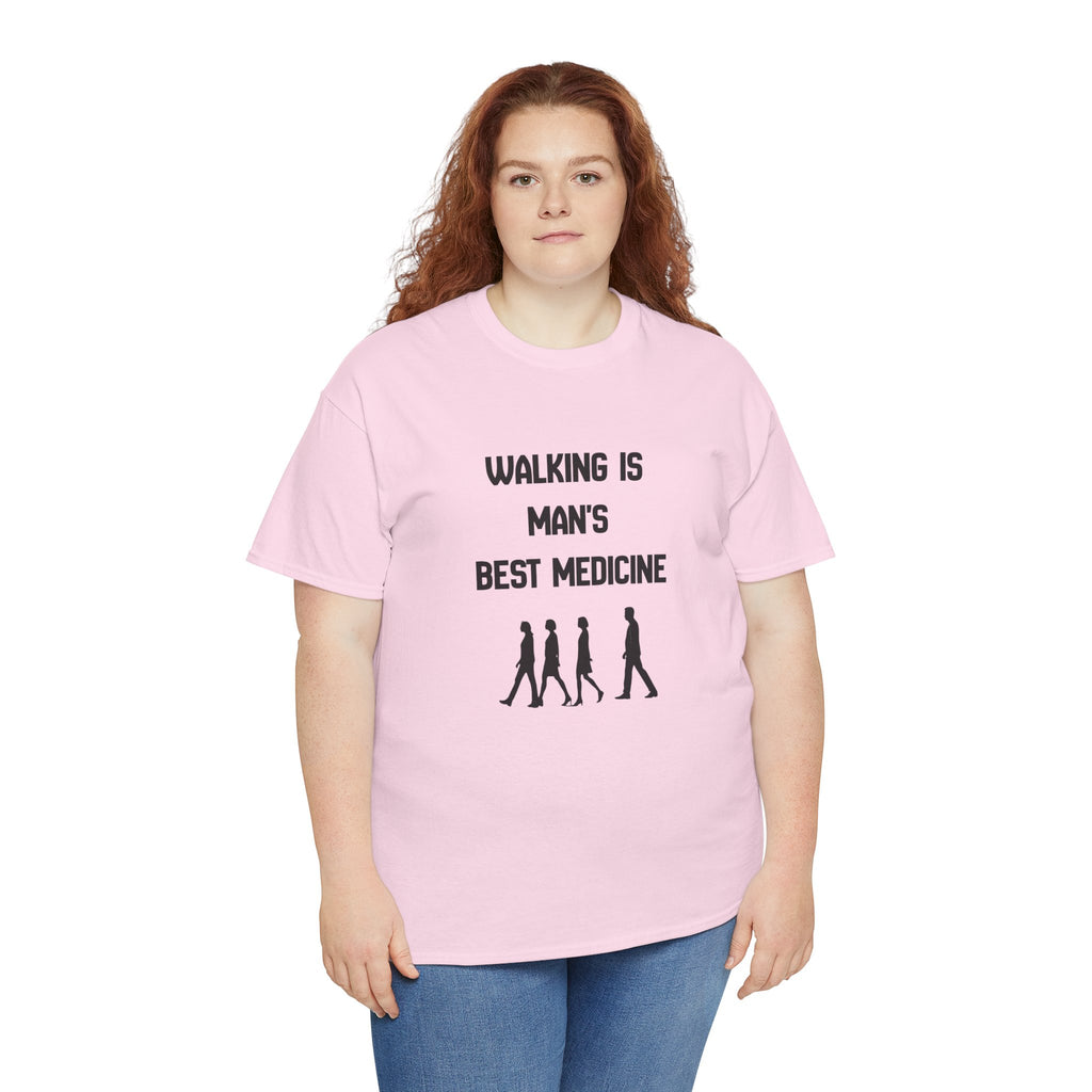 Hippocrates 'Walking Is Man's Best Medicine' T-Shirt — Fitness & Wellness Graphic Tee