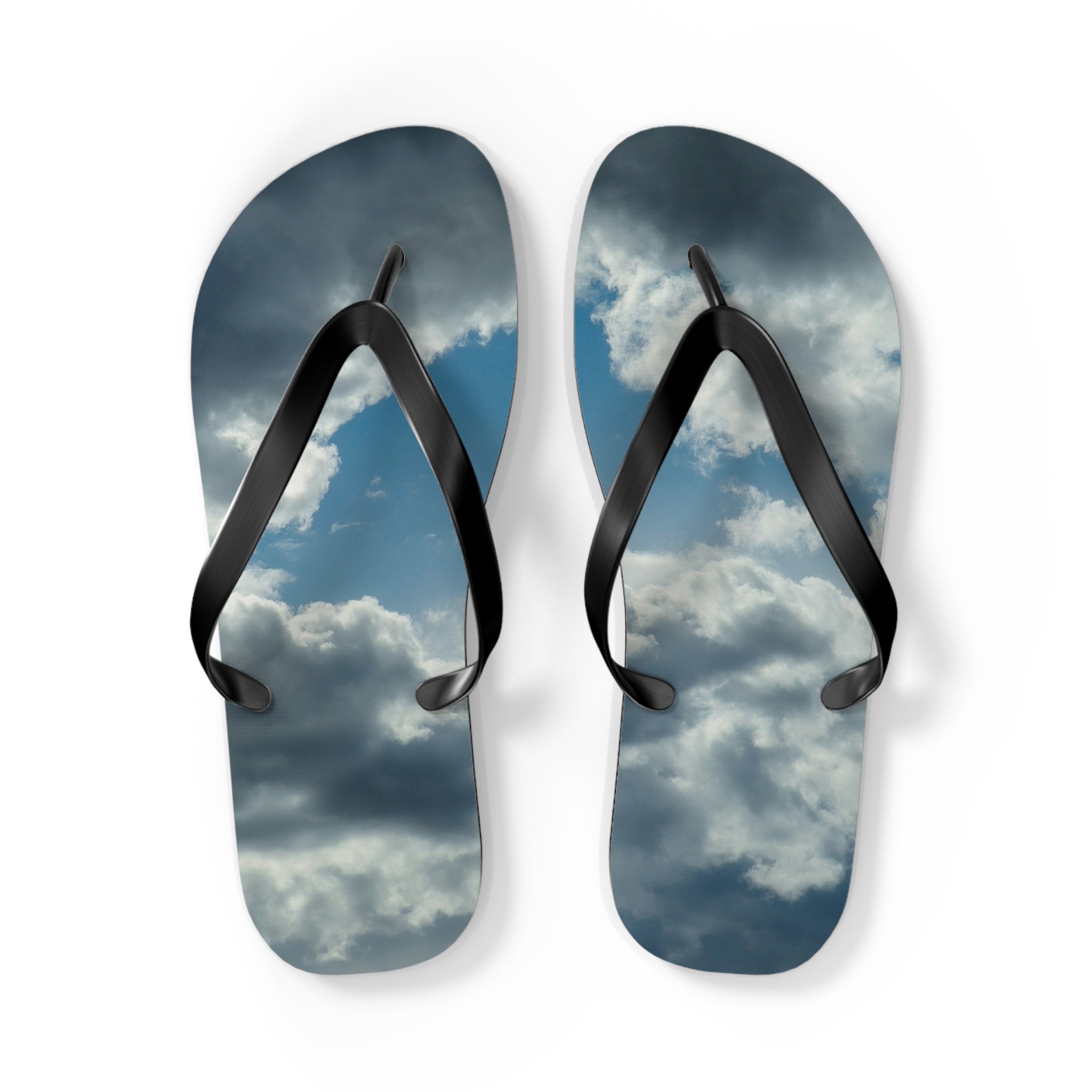 Cloud Sky Flip Flops – Stormy Sky Beach Sandals