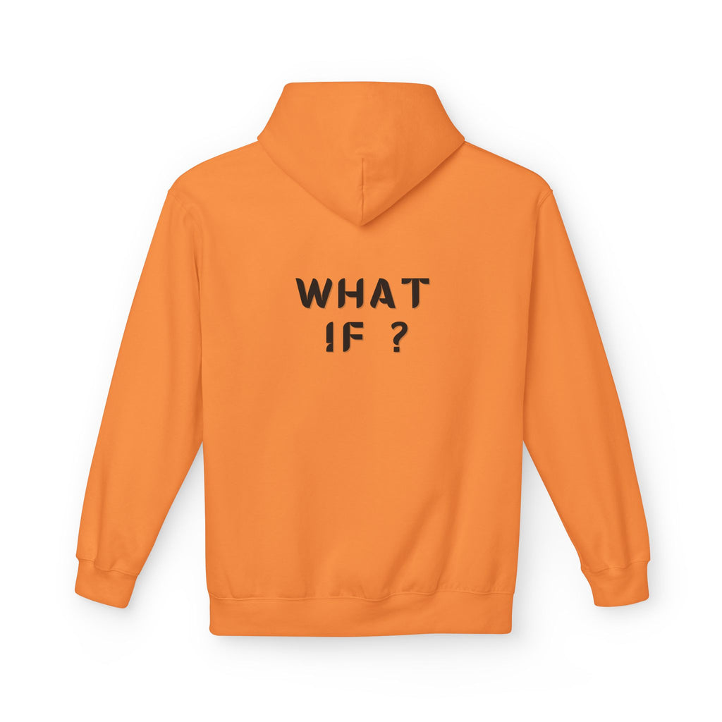 WHAT IF? Minimalist Text Hoodie — Pullover Fleece Hoodie