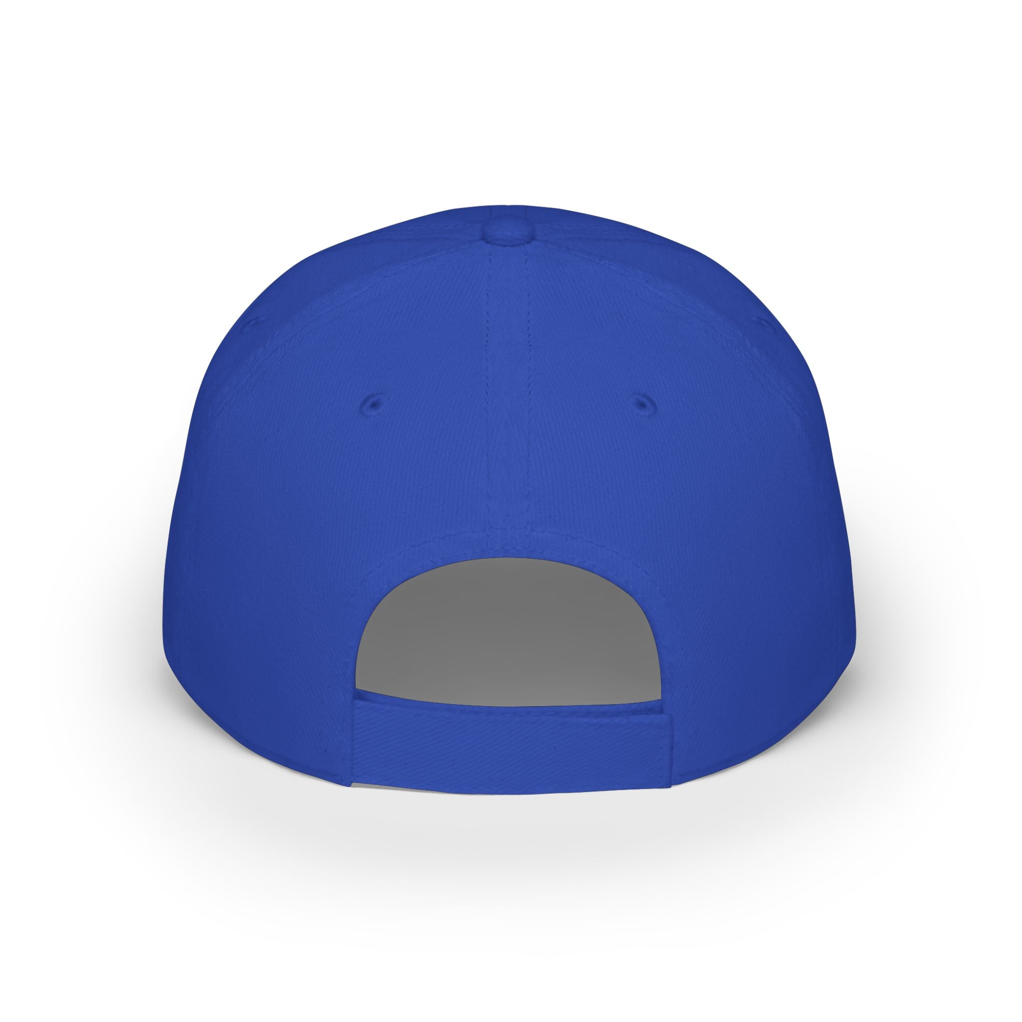 USA outline logo Low Profile Cap | Patriotic American hat, red embroidered text