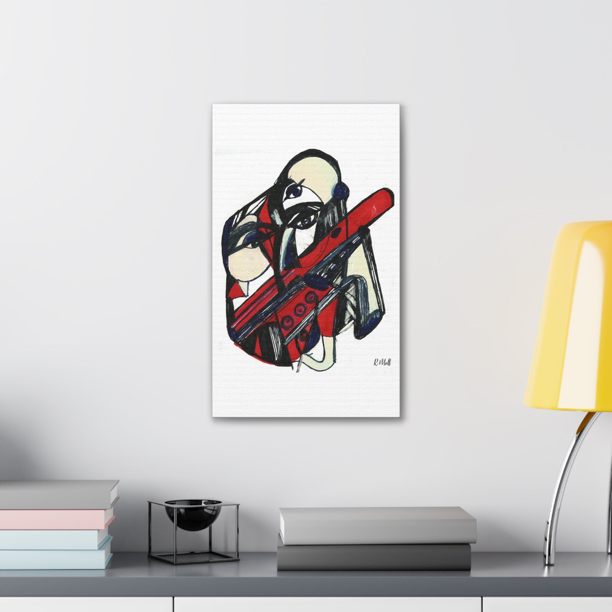 Chainsaw Horror Movie Art Canvas | Halloween Gothic Scary Wall Decor, Canvas Art