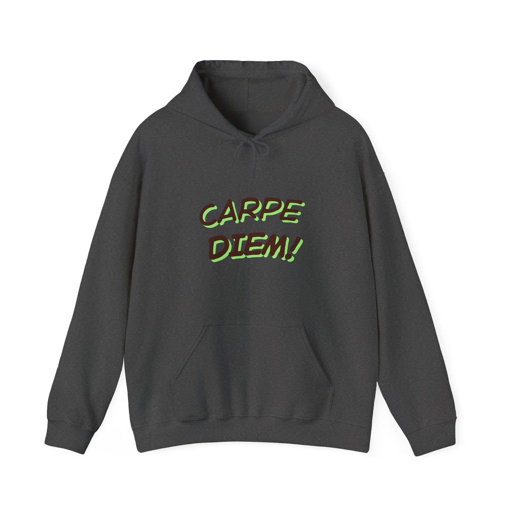 Carpe Diem! Hoodie | Motivational Script Graphic Sweatshirt