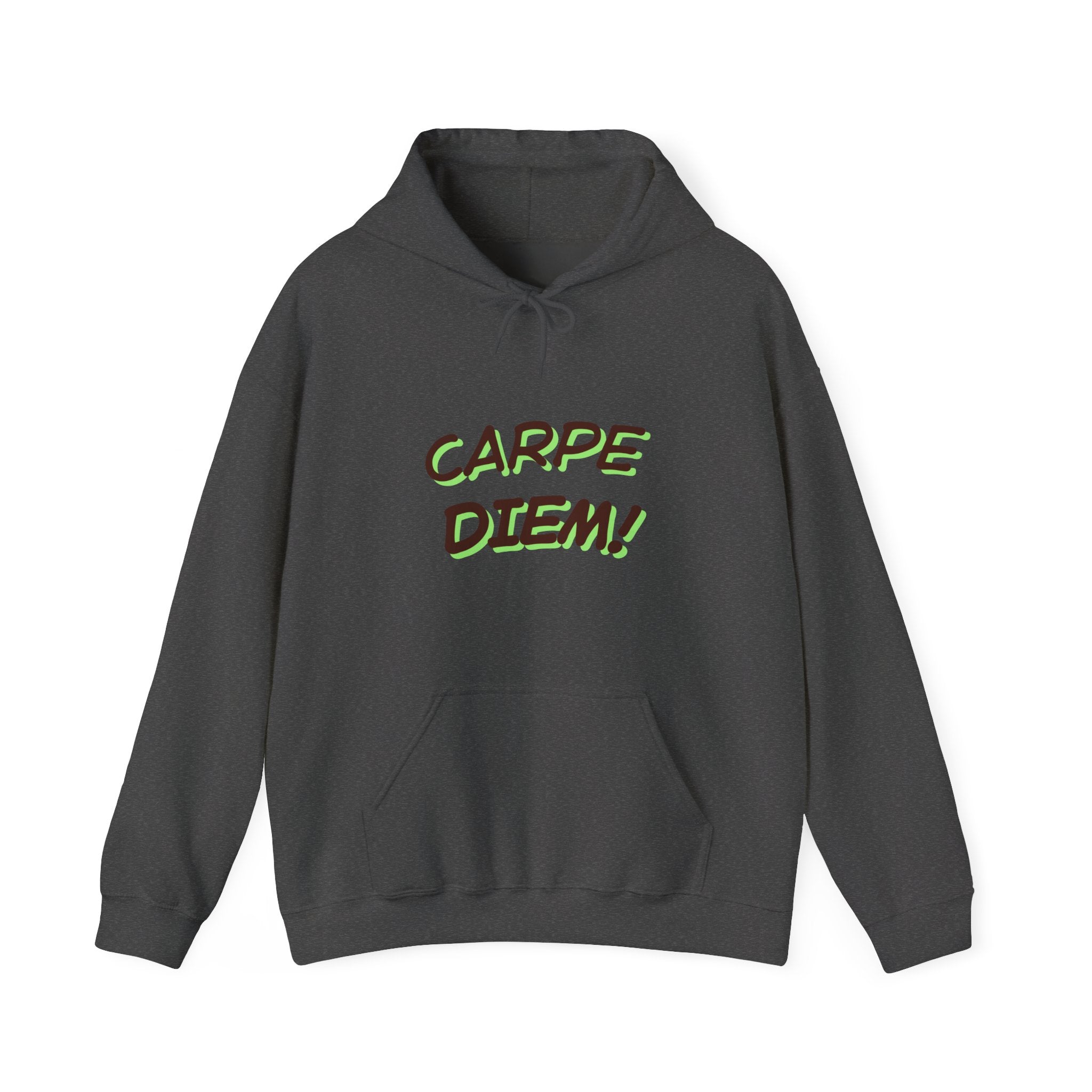 Carpe Diem! Hoodie | Motivational Script Graphic Sweatshirt