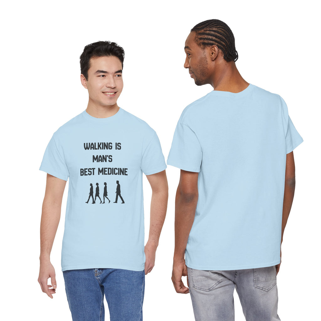 Hippocrates 'Walking Is Man's Best Medicine' T-Shirt — Fitness & Wellness Graphic Tee