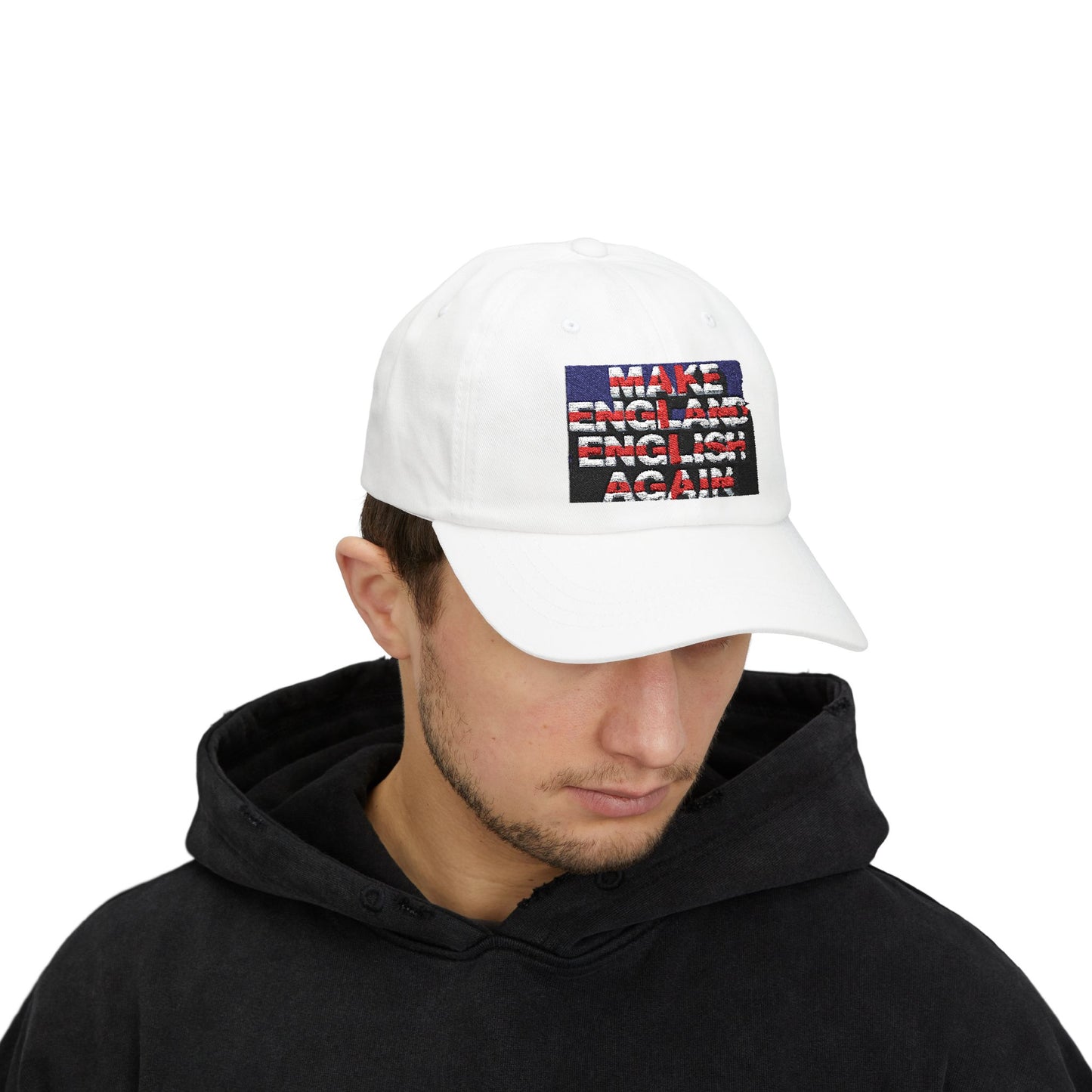 Classic Dad Cap with 'Make England English Again' Design | Perfect Gift for Fathers, Casual Wear, Outdoor Activities, Unisex Style,