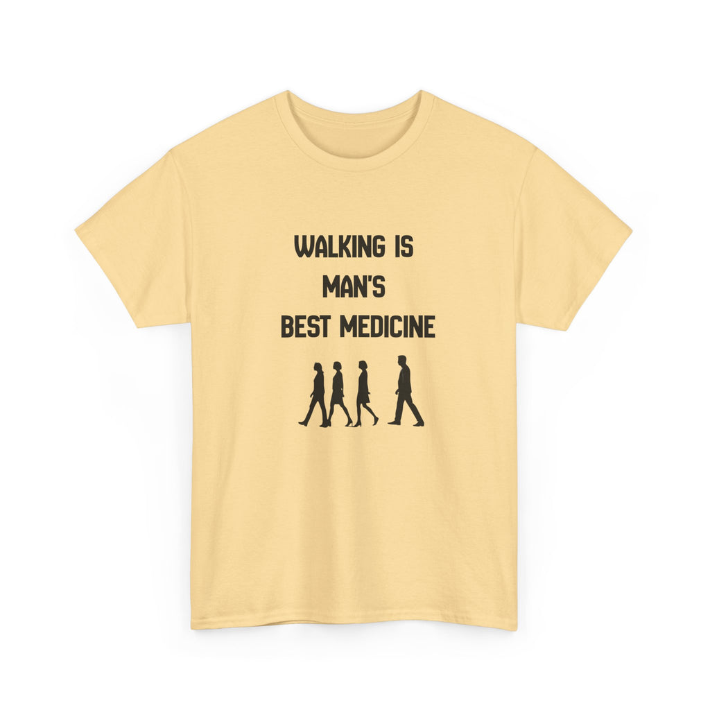 Hippocrates 'Walking Is Man's Best Medicine' T-Shirt — Fitness & Wellness Graphic Tee