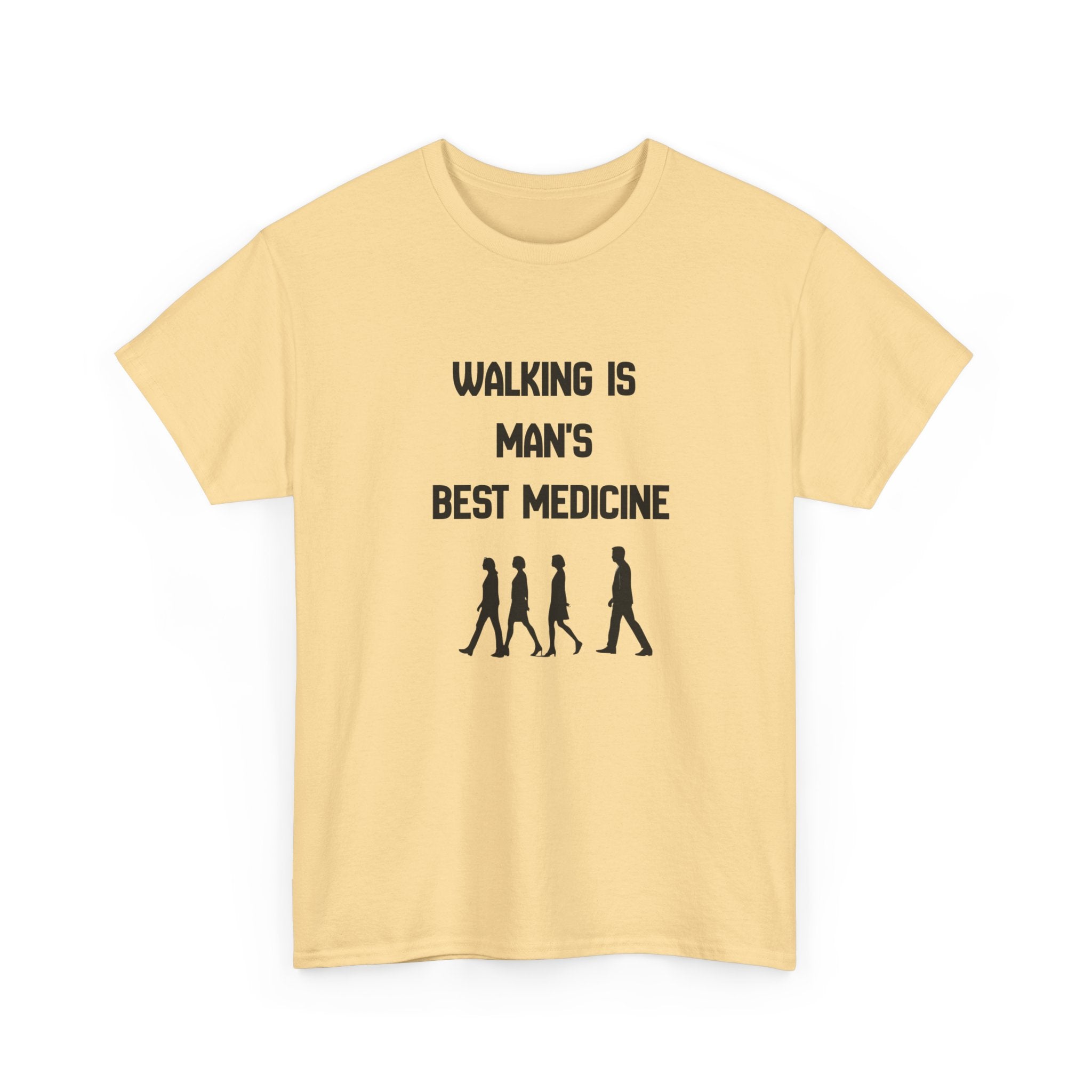 Hippocrates 'Walking Is Man's Best Medicine' T-Shirt — Fitness & Wellness Graphic Tee