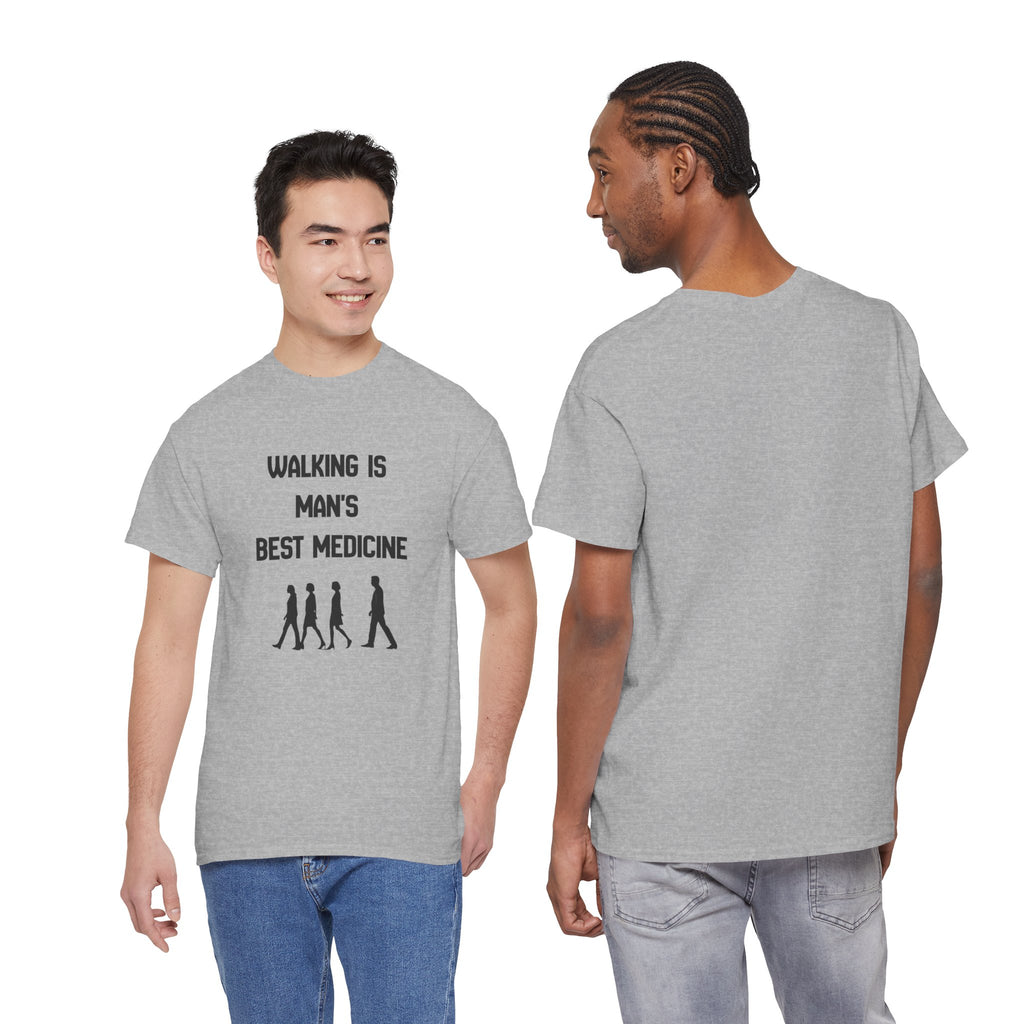 Hippocrates 'Walking Is Man's Best Medicine' T-Shirt — Fitness & Wellness Graphic Tee