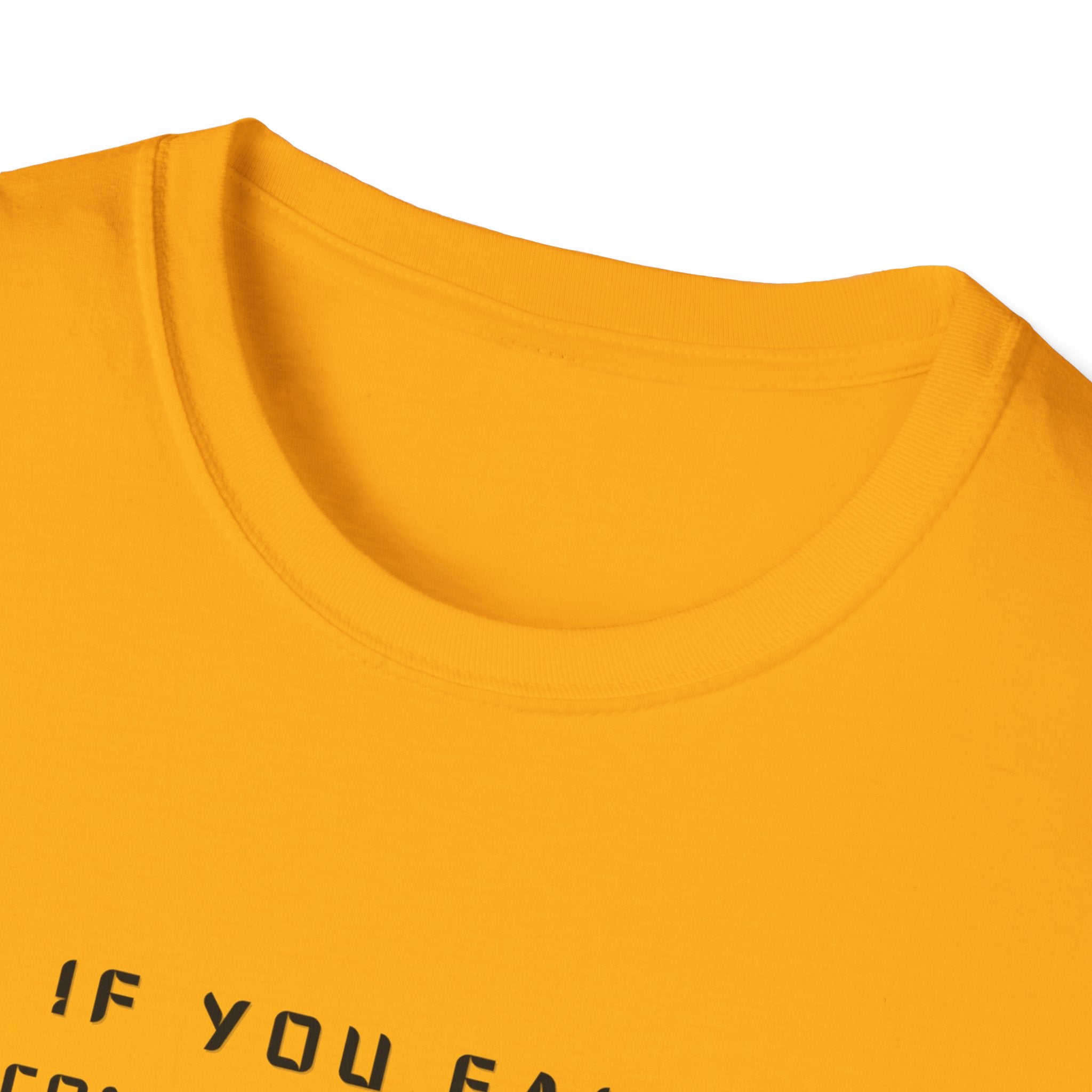 If You Fail Congratulations T-Shirt | Minimalist Motivational Text Tee