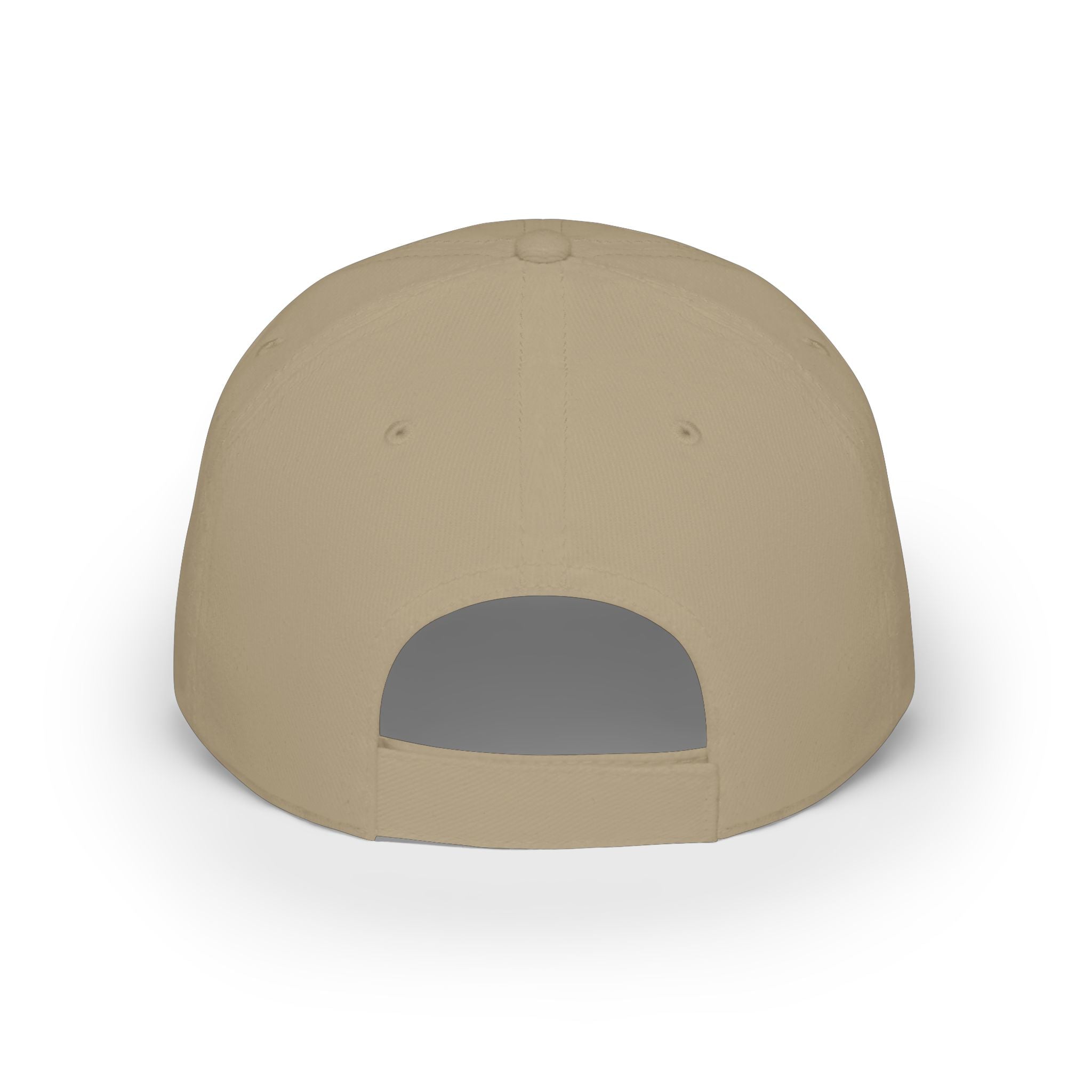 USA outline logo Low Profile Cap | Patriotic American hat, red embroidered text
