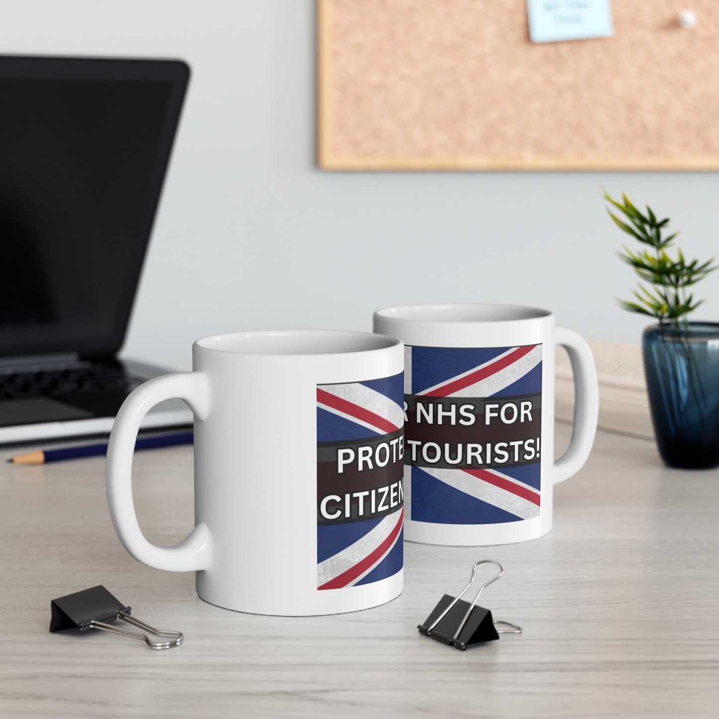 Protect Our NHS, Ideal for Citizens, Patriotic Coffee Mug - Political Gifts, Tea Lovers, Home Decor, Office Use, Father's Day