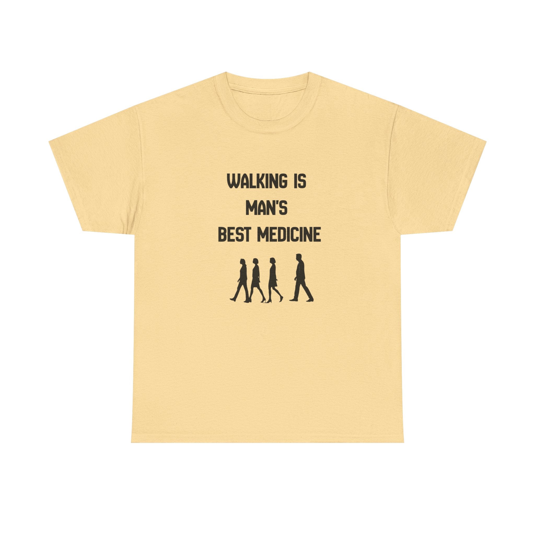 Hippocrates 'Walking Is Man's Best Medicine' T-Shirt — Fitness & Wellness Graphic Tee