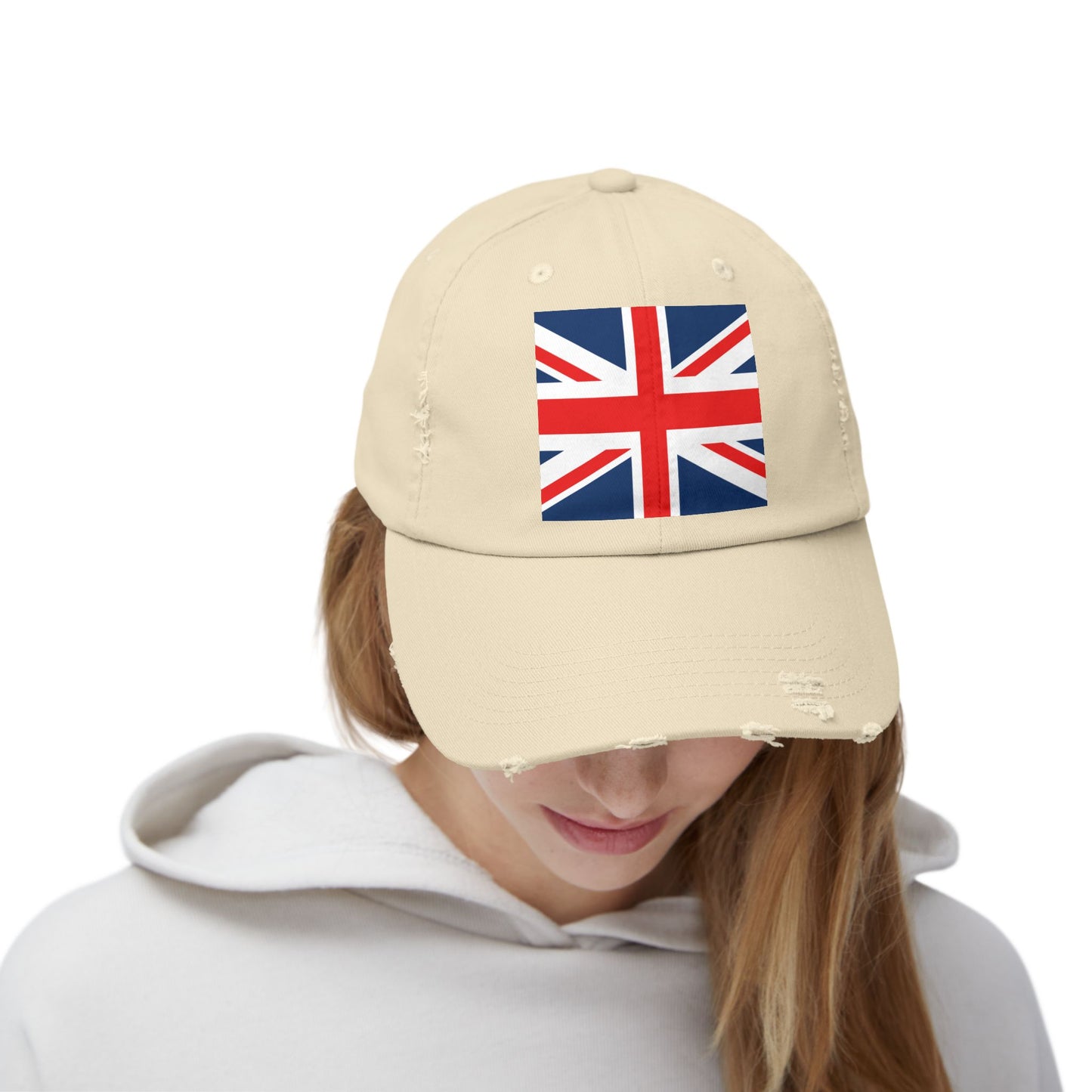 Vintage British Union Jack Flag Cap | Unisex Distressed Cap for Casual Wear, Travel, Gifts, Outdoor Adventures, Festival Style