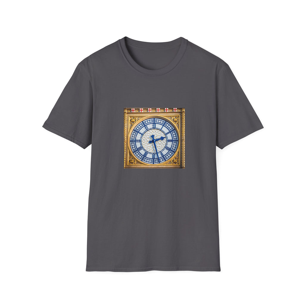 Big Ben Clock Face T-Shirt | London Landmark, Vintage Clock Illustration