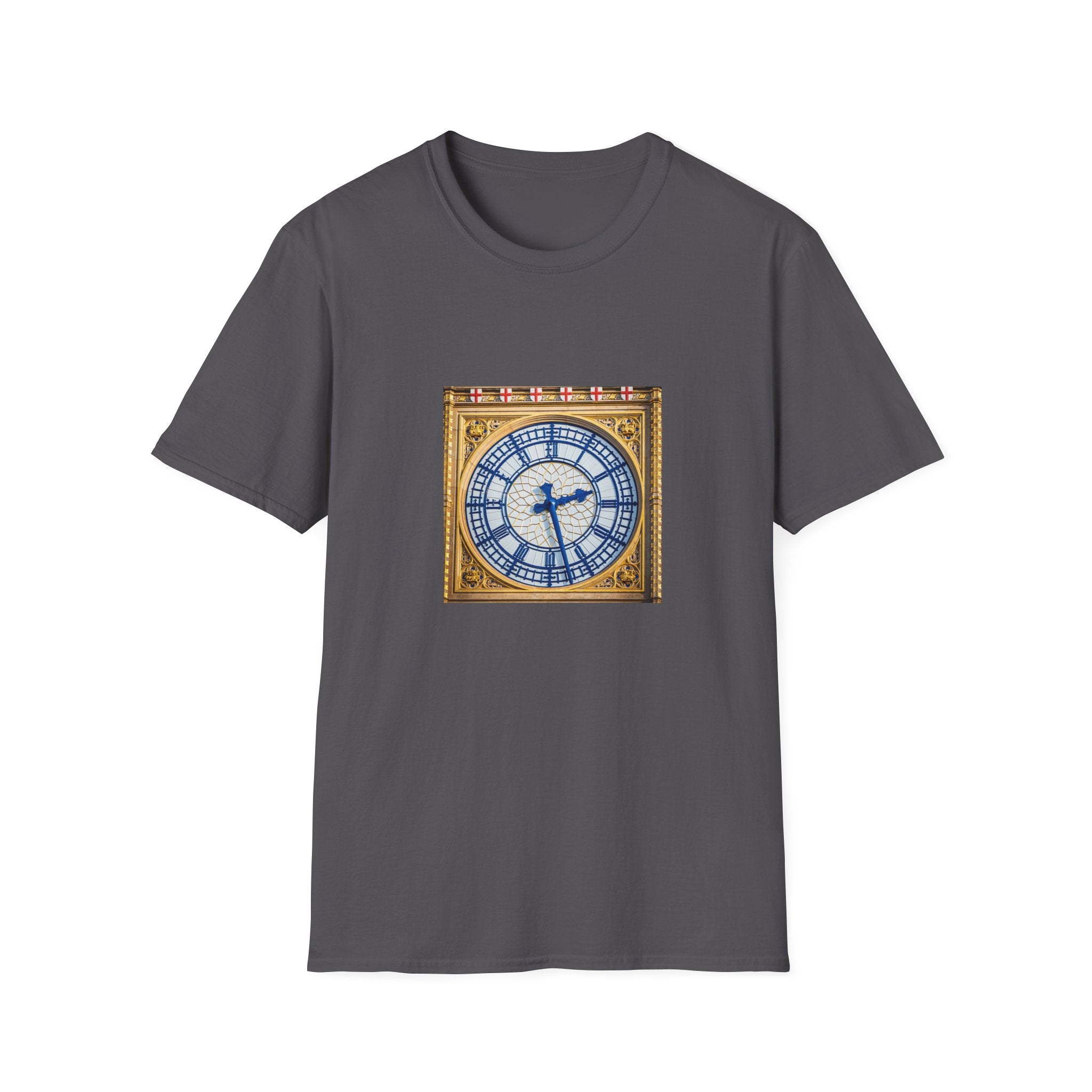 Big Ben Clock Face T-Shirt | London Landmark, Vintage Clock Illustration