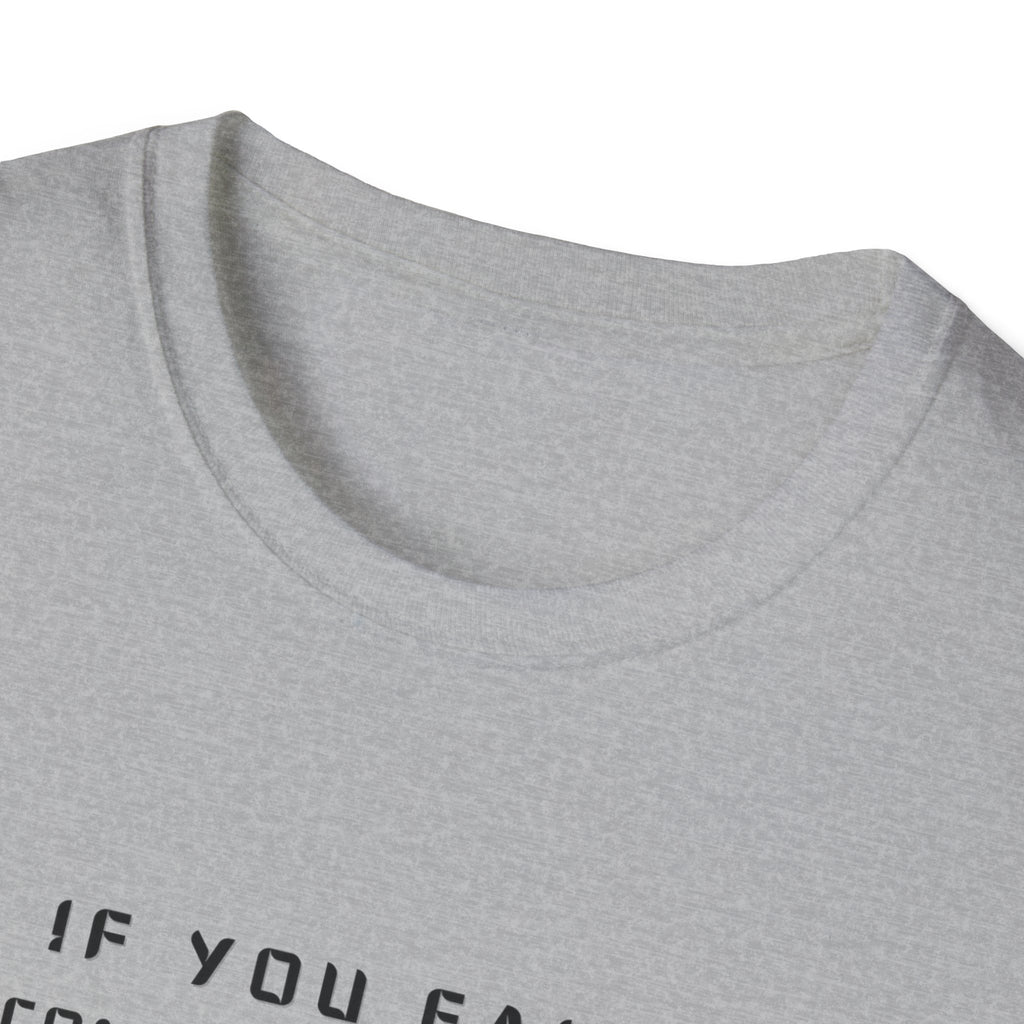 If You Fail Congratulations T-Shirt | Minimalist Motivational Text Tee