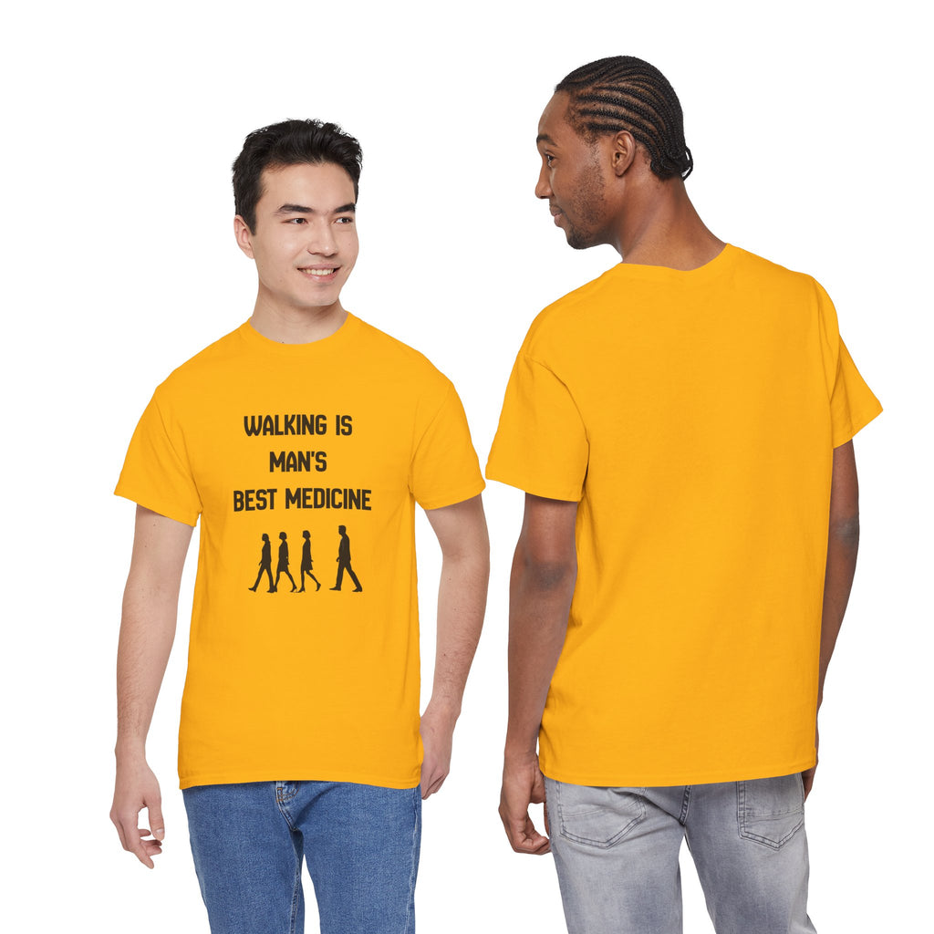 Hippocrates 'Walking Is Man's Best Medicine' T-Shirt — Fitness & Wellness Graphic Tee