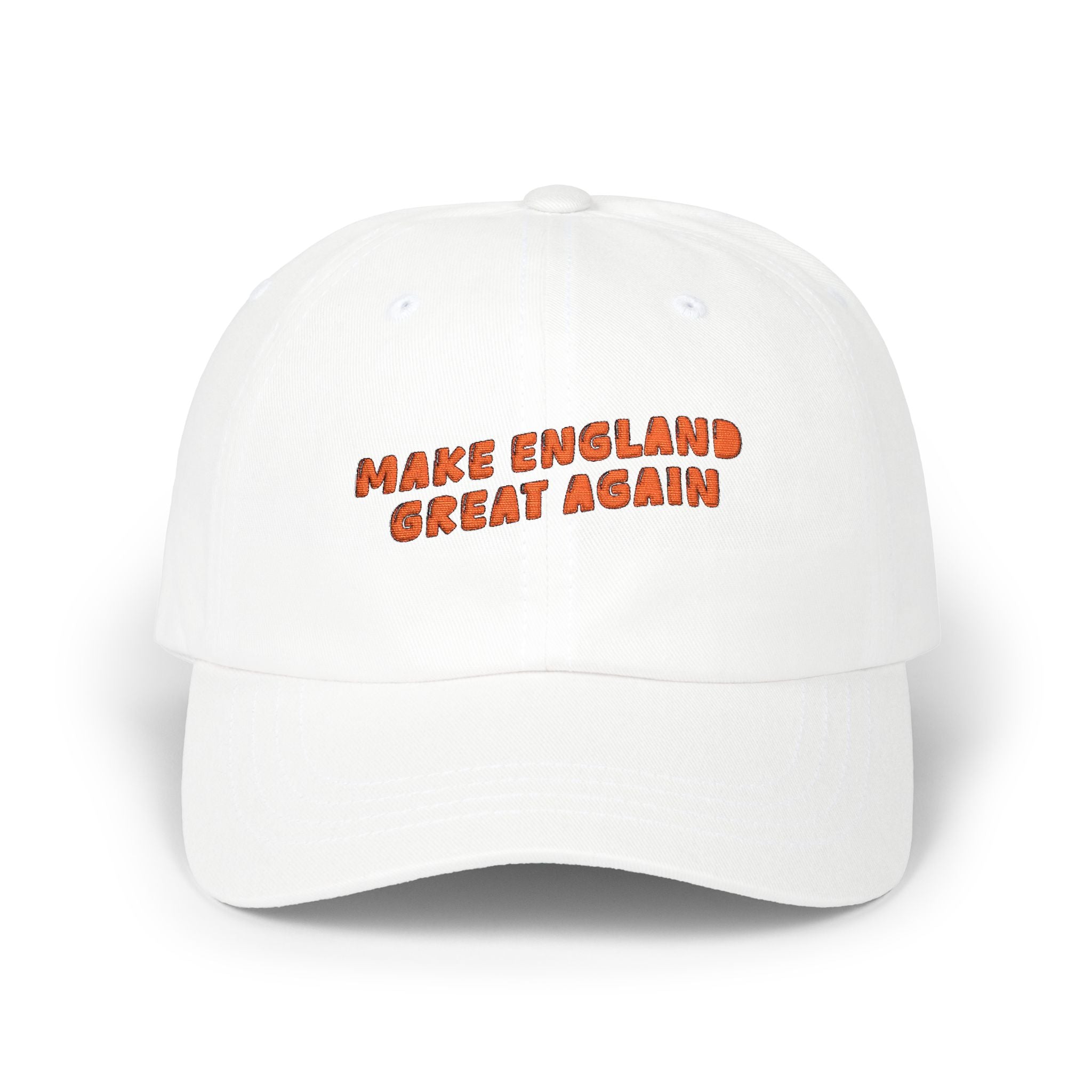 Make England Great Again Cap | Embroidered White Dad Hat | Patriotic England Hat | UK Pride Baseball Cap