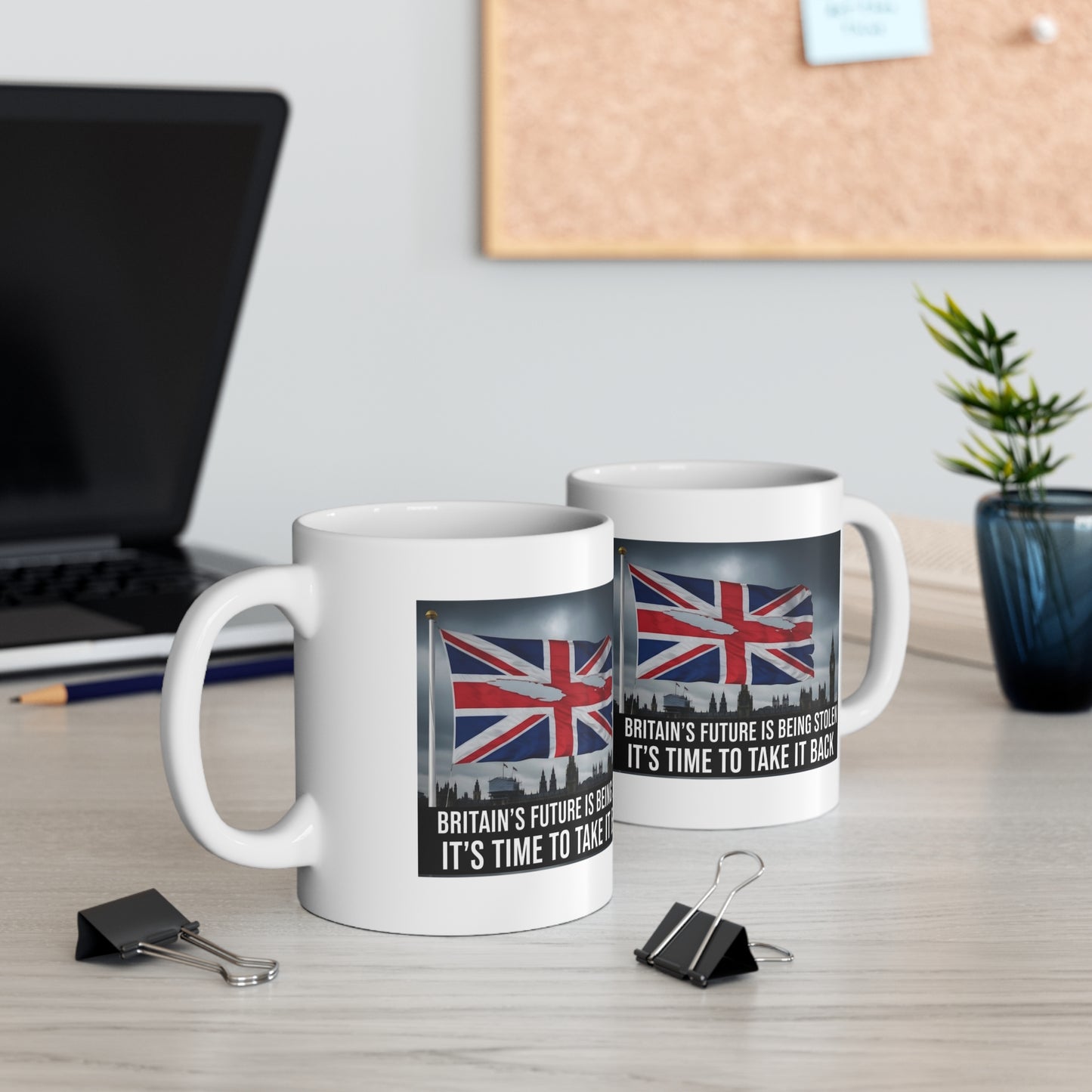 Time to take our Country back mug - Union Jack Protest, British Pride,