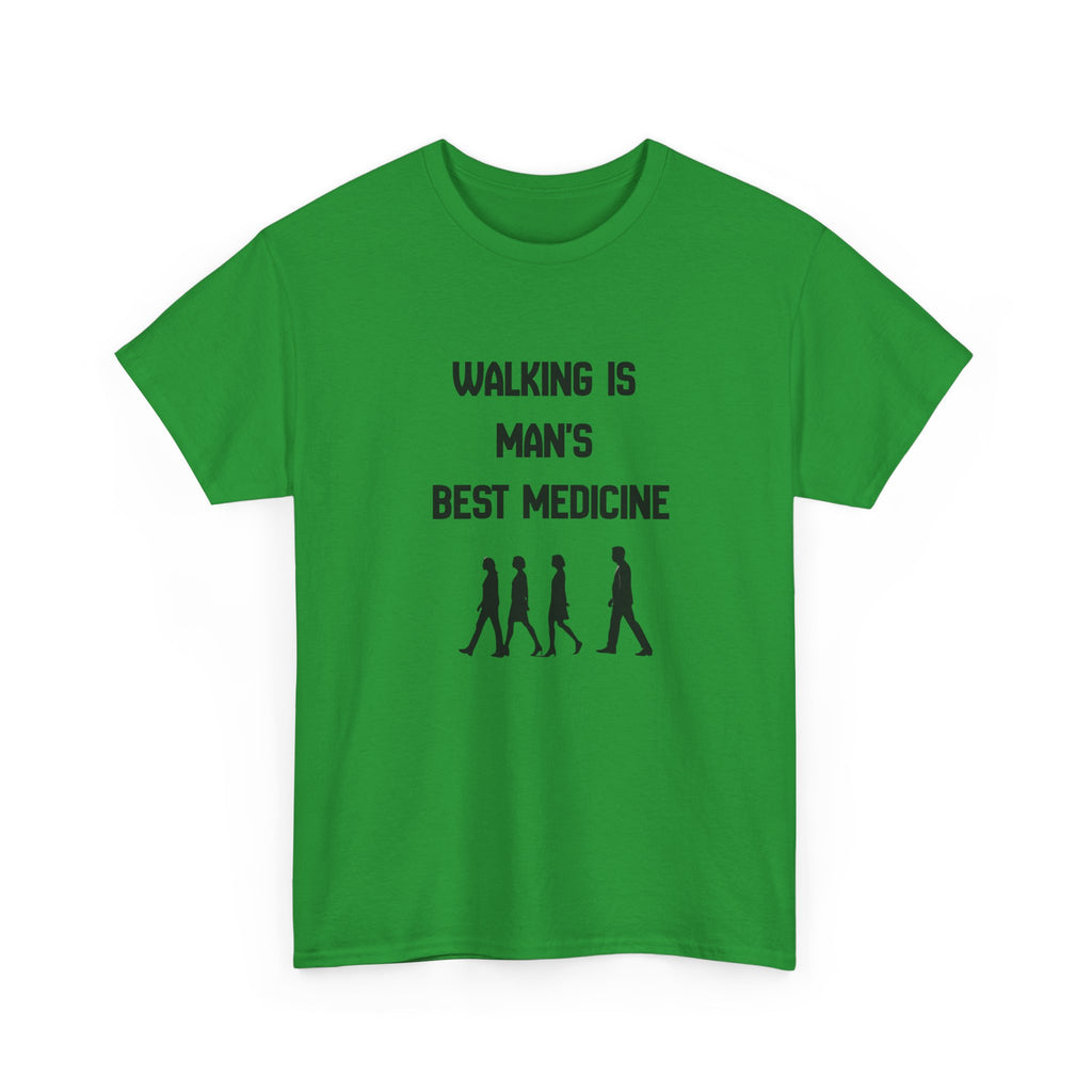 Hippocrates 'Walking Is Man's Best Medicine' T-Shirt — Fitness & Wellness Graphic Tee