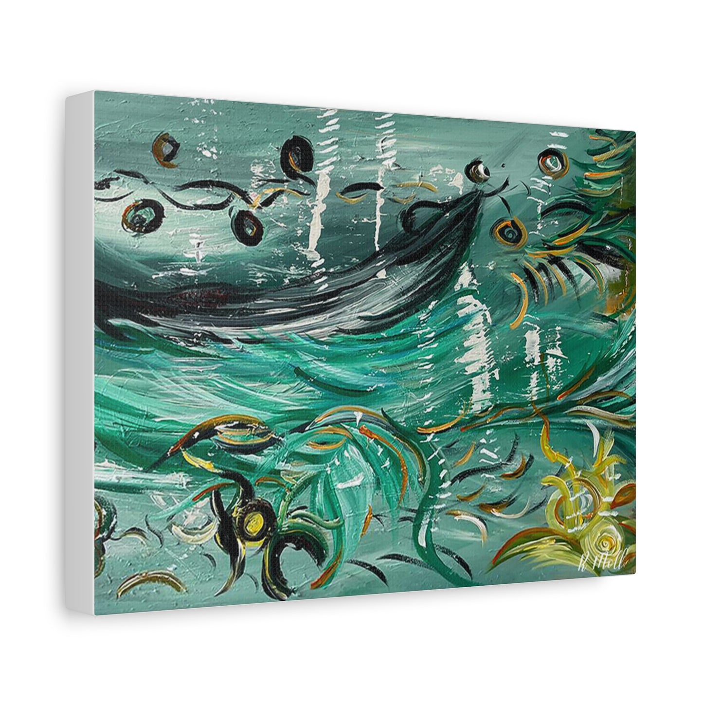 Abstract Canvas Wall Art, Boat Design, Home Decor, Office Decoration, Gift for Art Lovers, Beach House