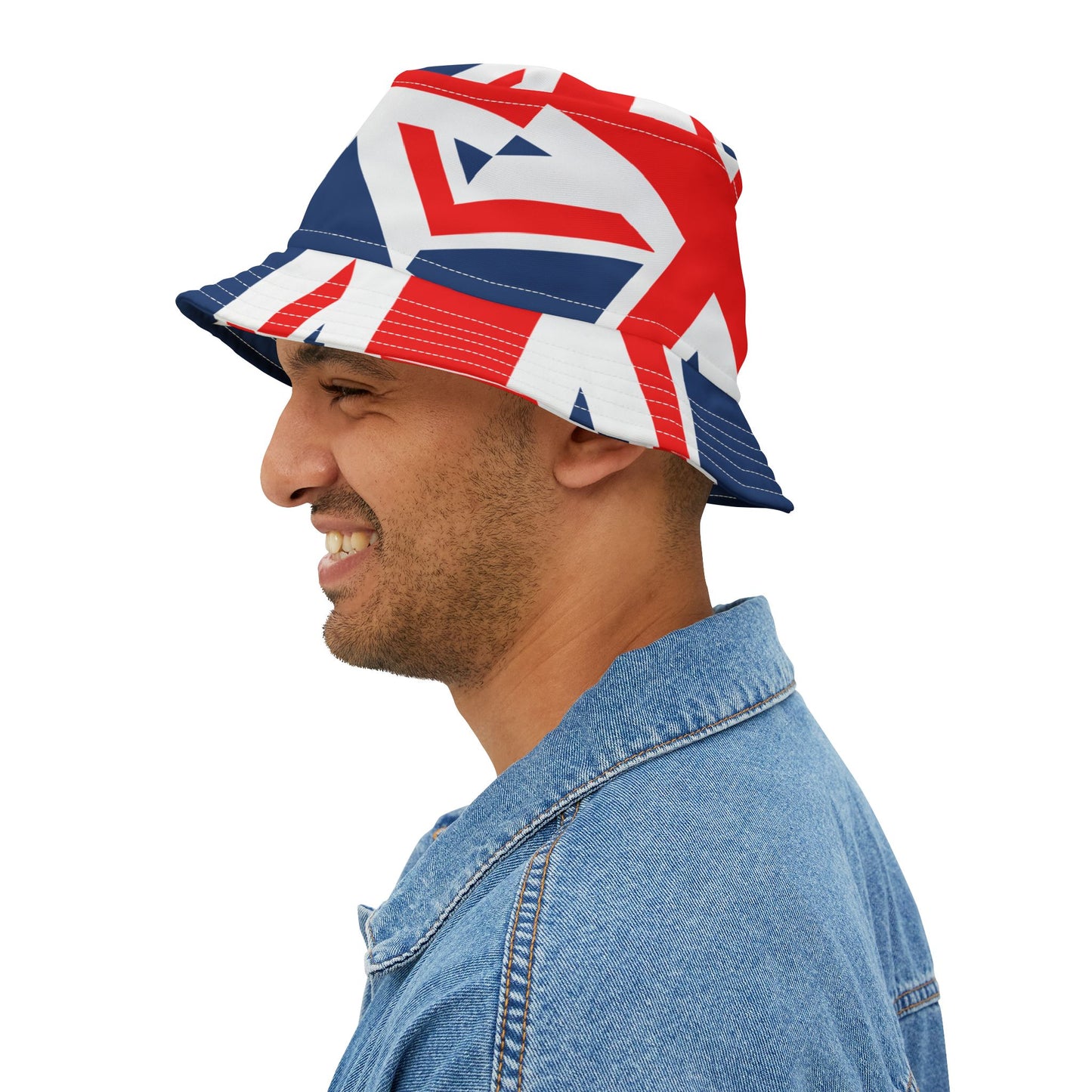 Union Jack Bucket Hat - Stylish UK-Flag Fashion Accessory for Festivals, Travel, Summer Events, Beach Days, and Pride