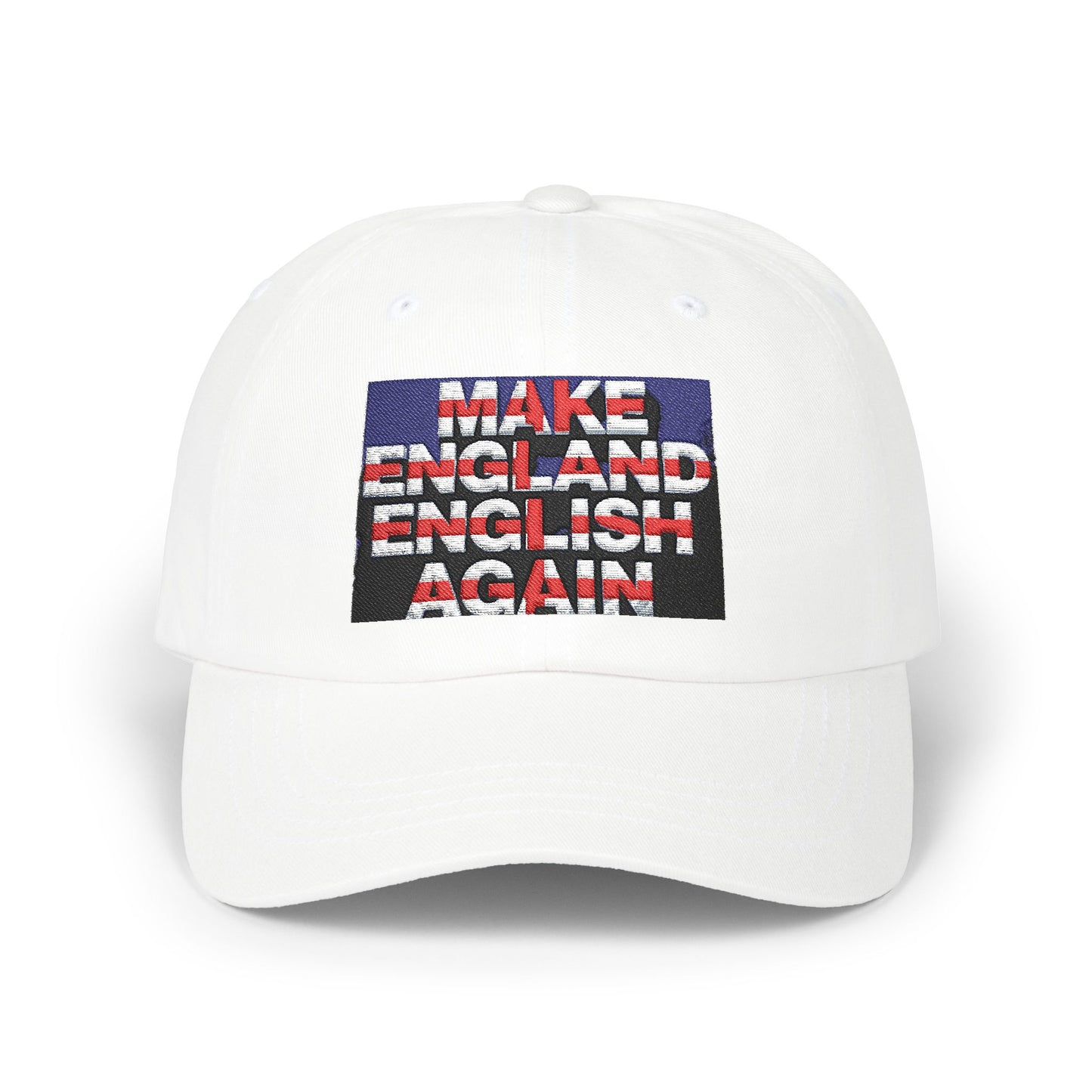 Classic Dad Cap with 'Make England English Again' Design | Perfect Gift for Fathers, Casual Wear, Outdoor Activities, Unisex Style,