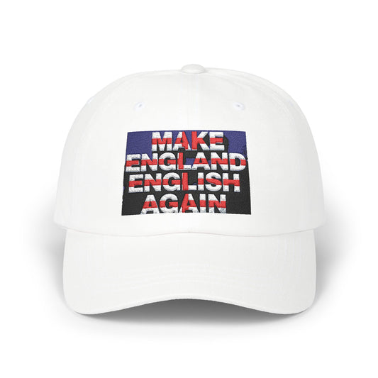 Classic Dad Cap with 'Make England English Again' Design | Perfect Gift for Fathers, Casual Wear, Outdoor Activities, Unisex Style,