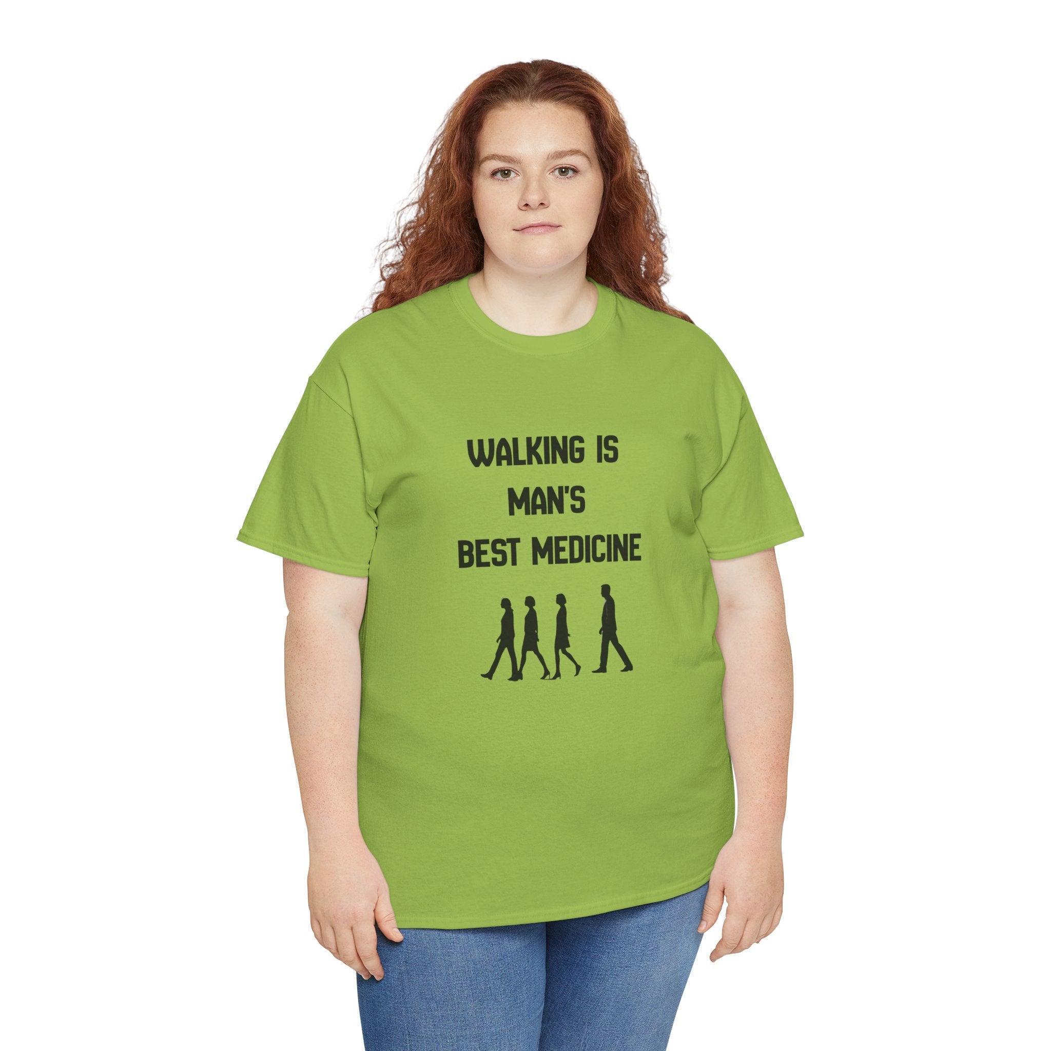 Hippocrates 'Walking Is Man's Best Medicine' T-Shirt — Fitness & Wellness Graphic Tee