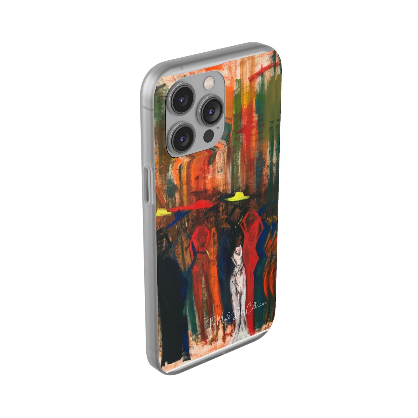The Mad Diva Collection -Vibrant Art Flexi Cases for Unique Style, Phone Accessories, Art Lovers, Colorful Gifts, Creative Designs