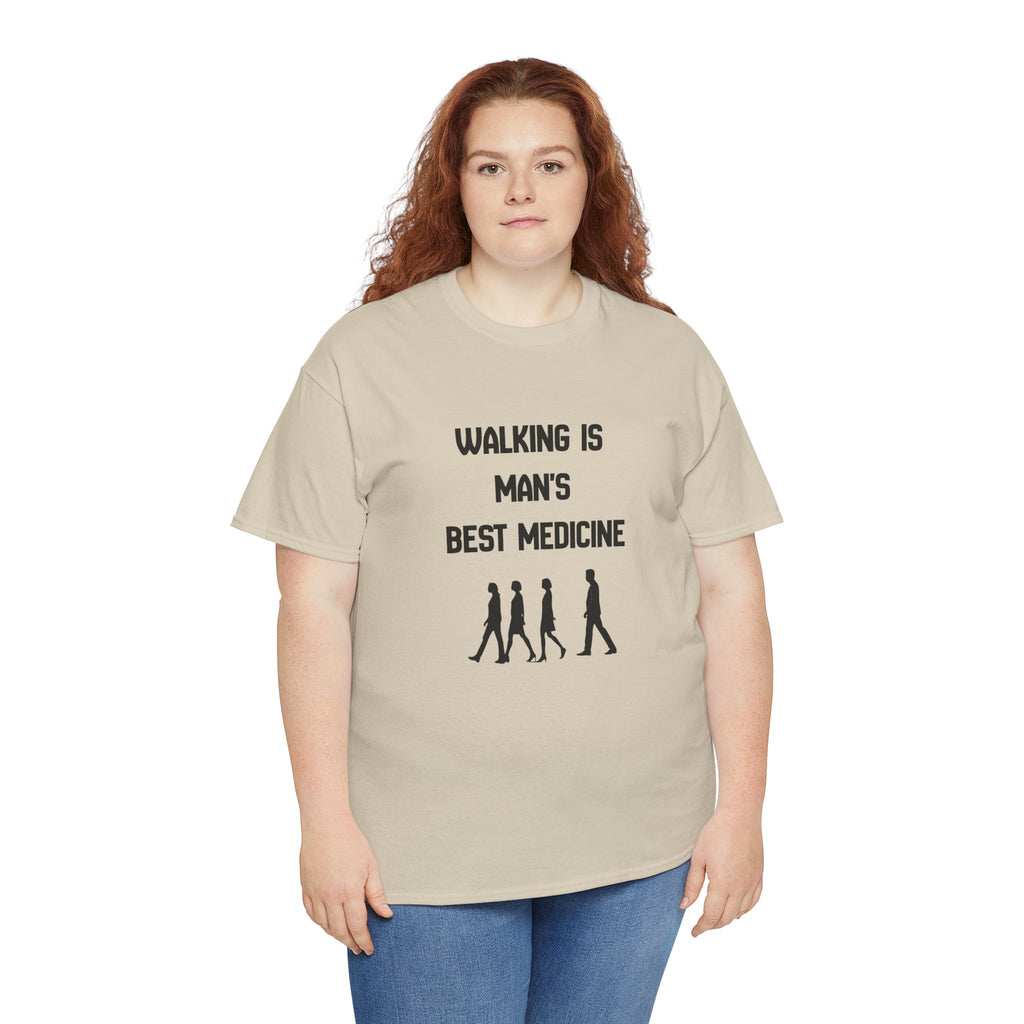 Hippocrates 'Walking Is Man's Best Medicine' T-Shirt — Fitness & Wellness Graphic Tee
