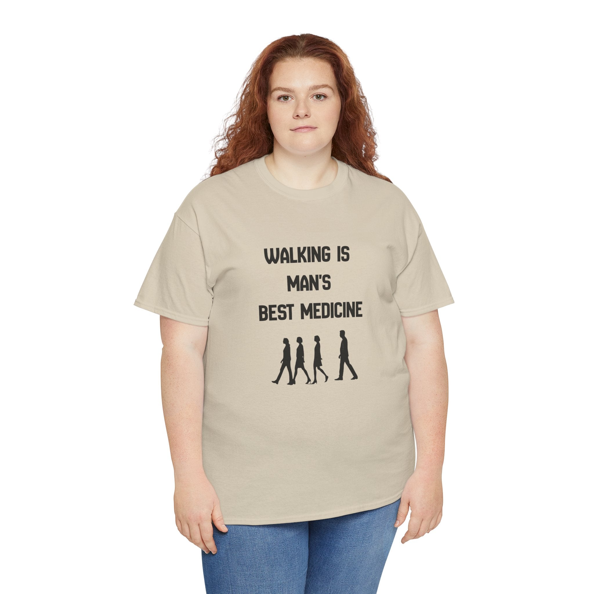 Hippocrates 'Walking Is Man's Best Medicine' T-Shirt — Fitness & Wellness Graphic Tee