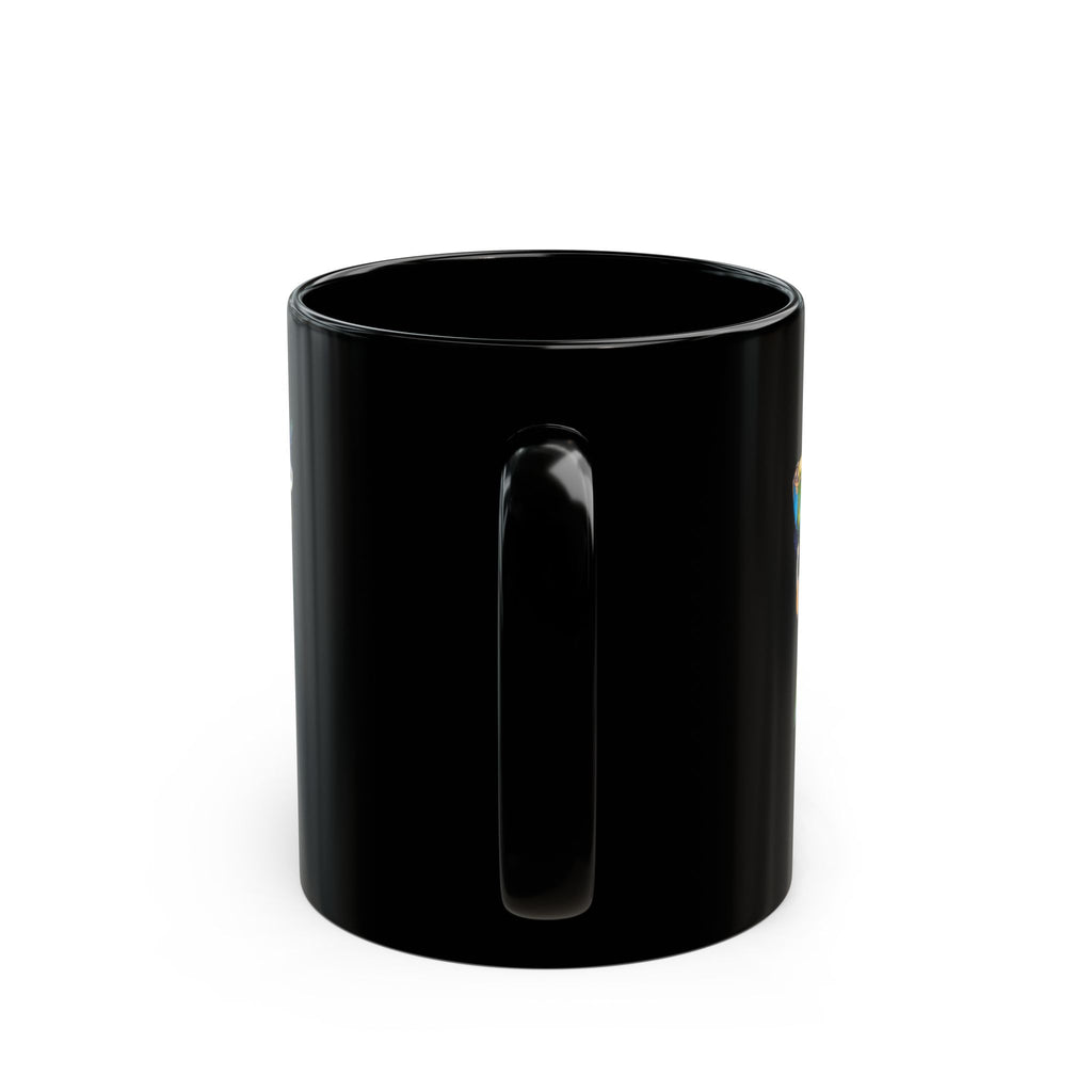 Happy Days Mug  | Black  Vintage Style Coffee Tea Cup | Gift for Coffee Lovers