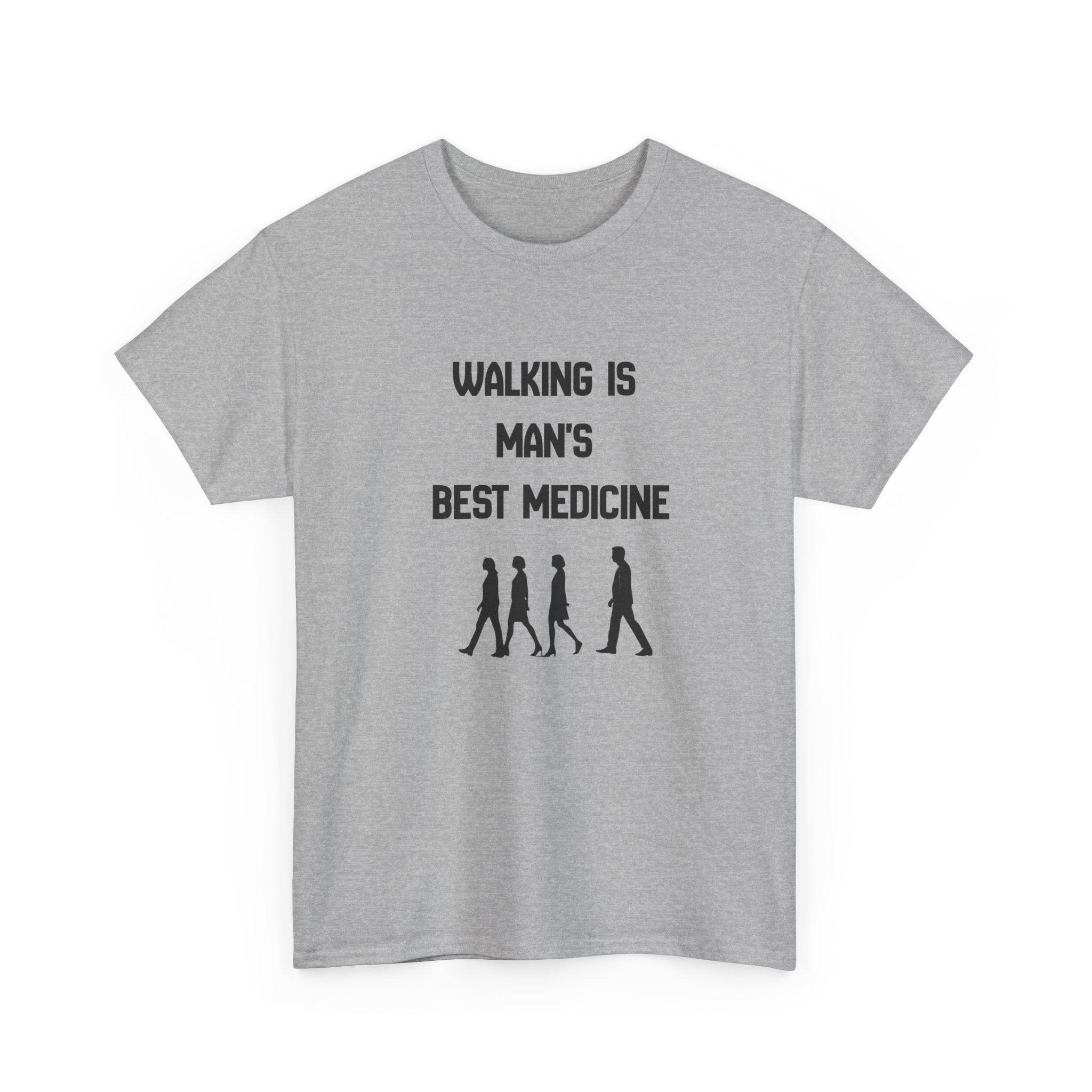 Hippocrates 'Walking Is Man's Best Medicine' T-Shirt — Fitness & Wellness Graphic Tee